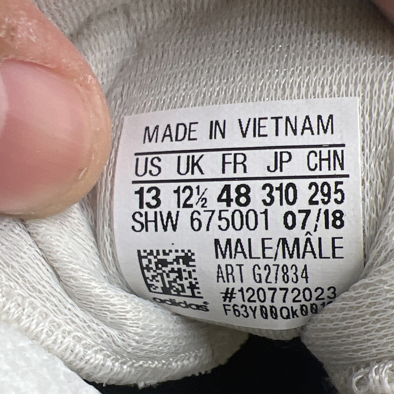 Size 13 - adidas Boston Super R1 Triple White (G27834)