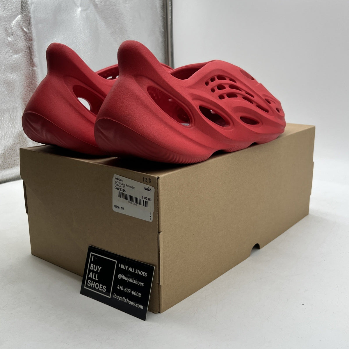 Size 10 - adidas Yeezy Foam Runner Vermillion (GW3355)