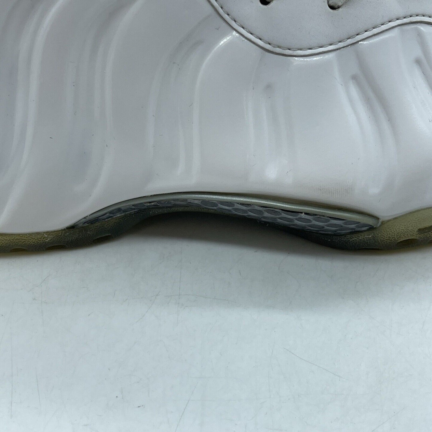 Size 10.5 - Nike Air Foamposite One White-Out Grey Black Leather (314996-100)