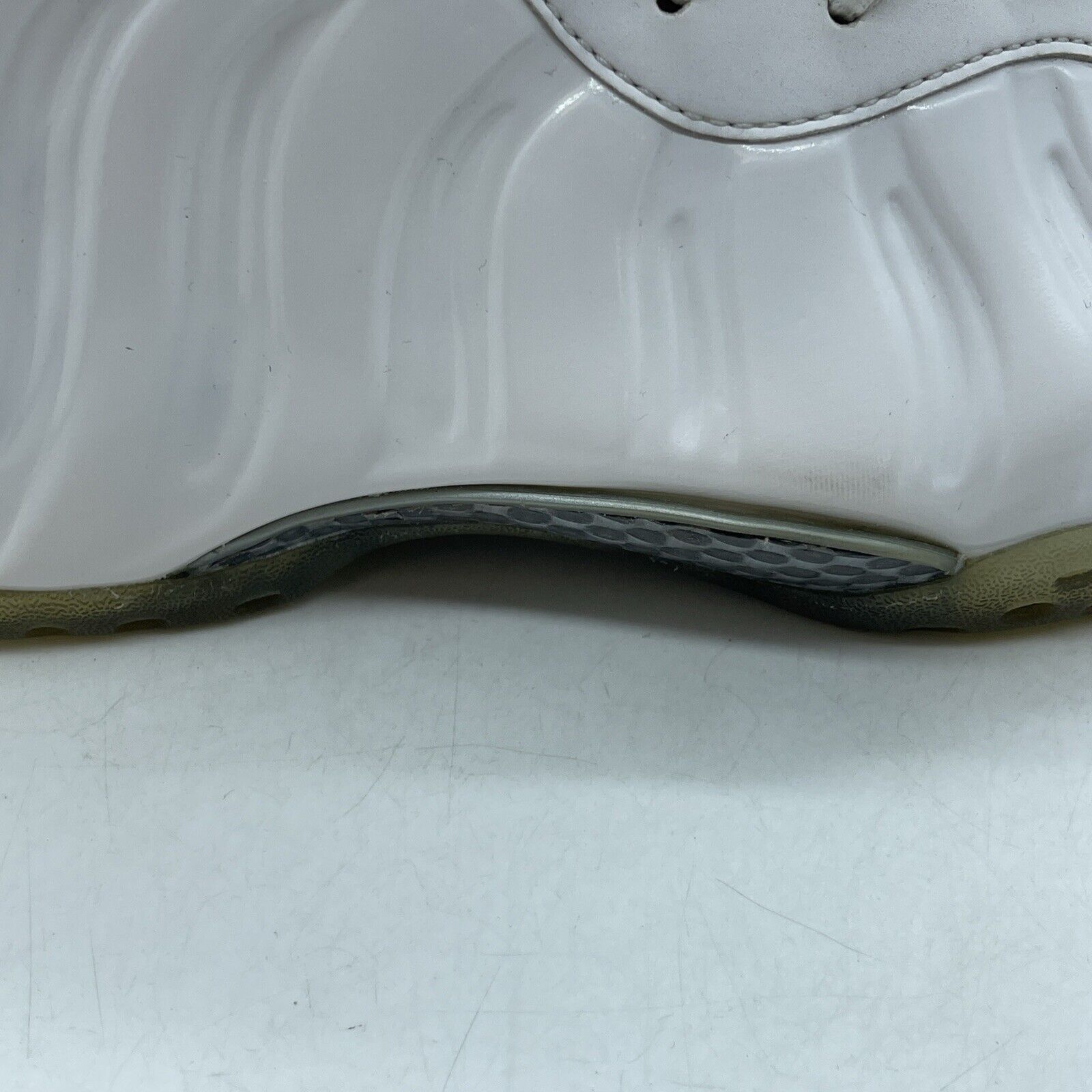 Size 10.5 - Nike Air Foamposite One White-Out Grey Black Leather (314996-100)
