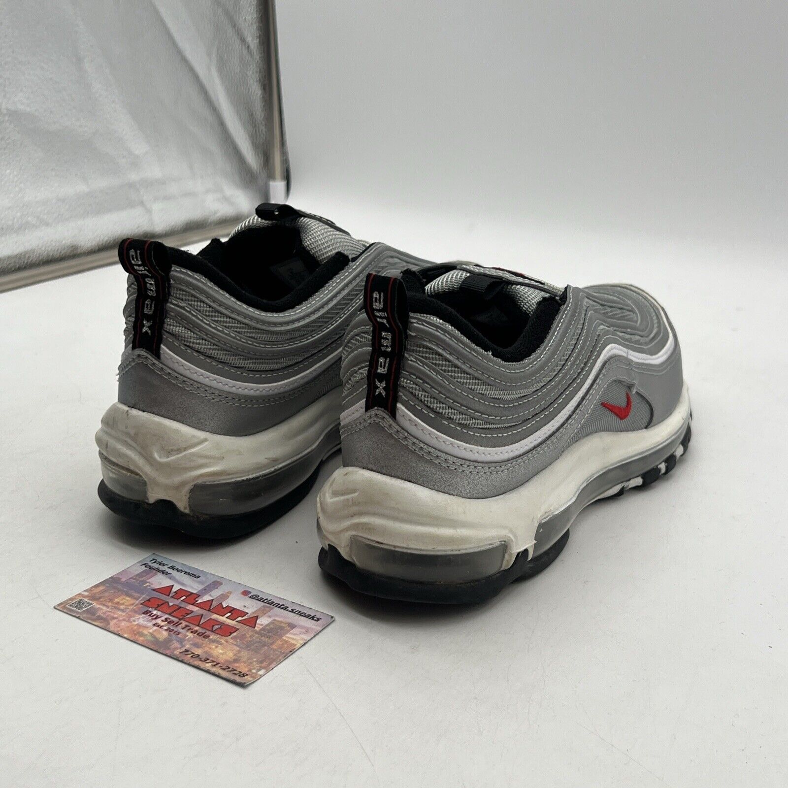 Size 9 - Nike Air Max 97 OG 2022 Silver Bullet W White Red (DQ9131-002)