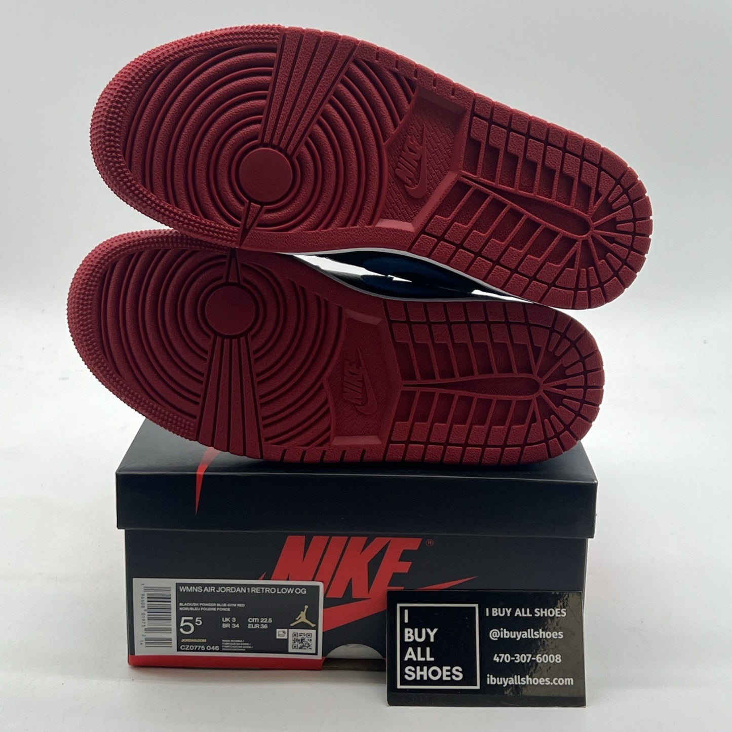 Size 5.5W - Air Jordan 1 Retro Low OG UNC To Chicago Red (CZ0775-046)