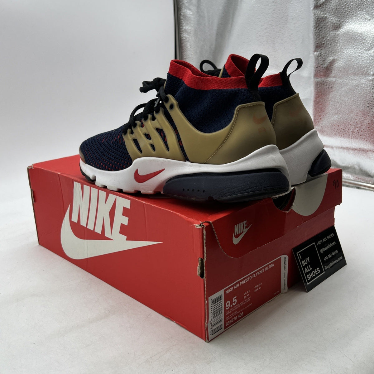 Size 9.5 - Nike Air Presto Ultra Flyknit Olympic (835570-406)