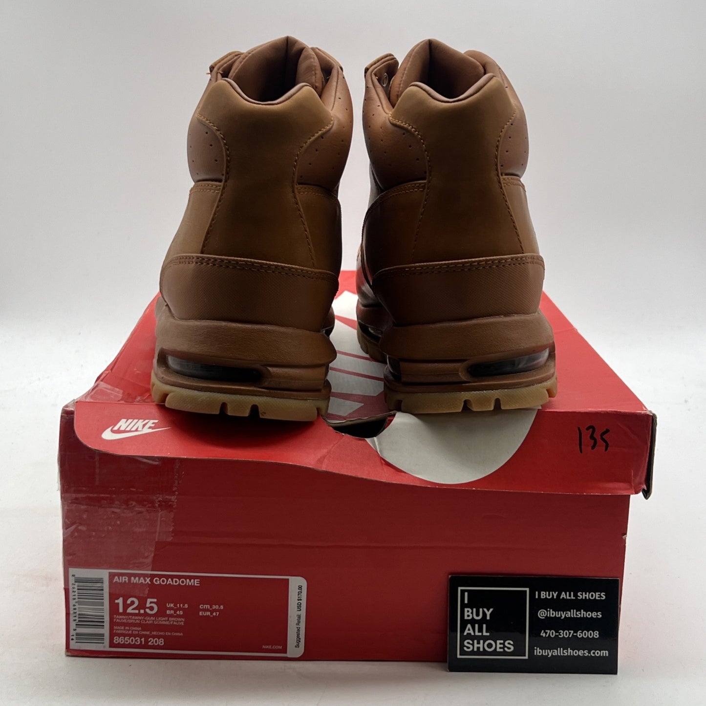 Size 12.5 - Nike Air Max Goadome Tawny (865031-208)