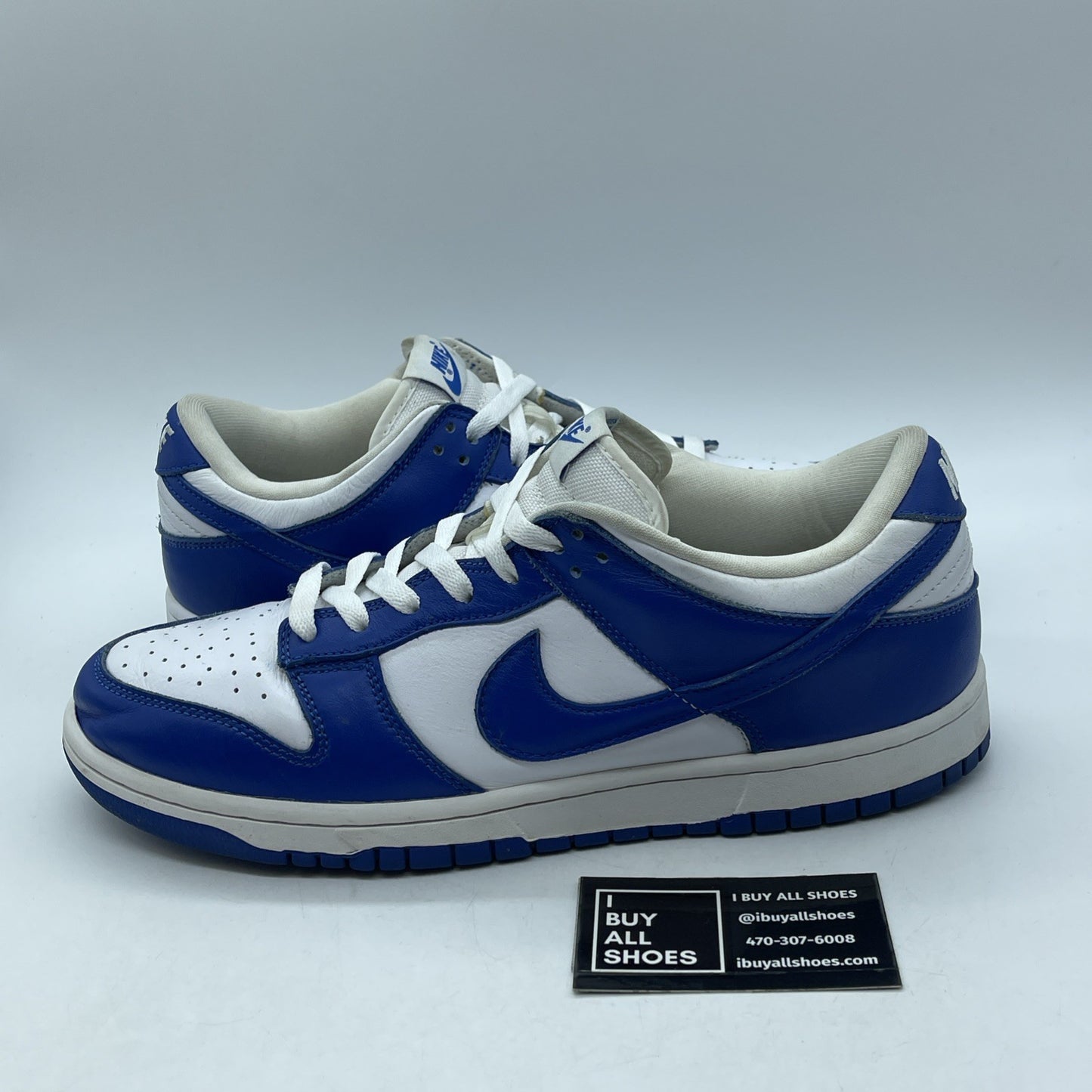 Size 12 - Nike Dunk Low Retro SP Kentucky 2020 Blue White Leather (CU1726-100)