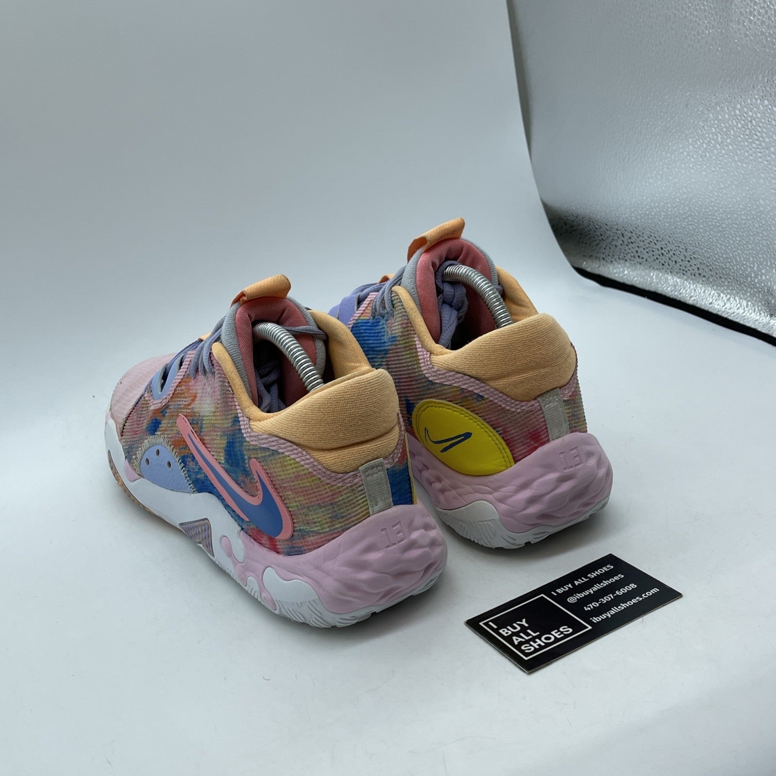 Size 11 - Nike PG 6 Painted Swoosh Blue Pink Suede Leather (DO9824-100)