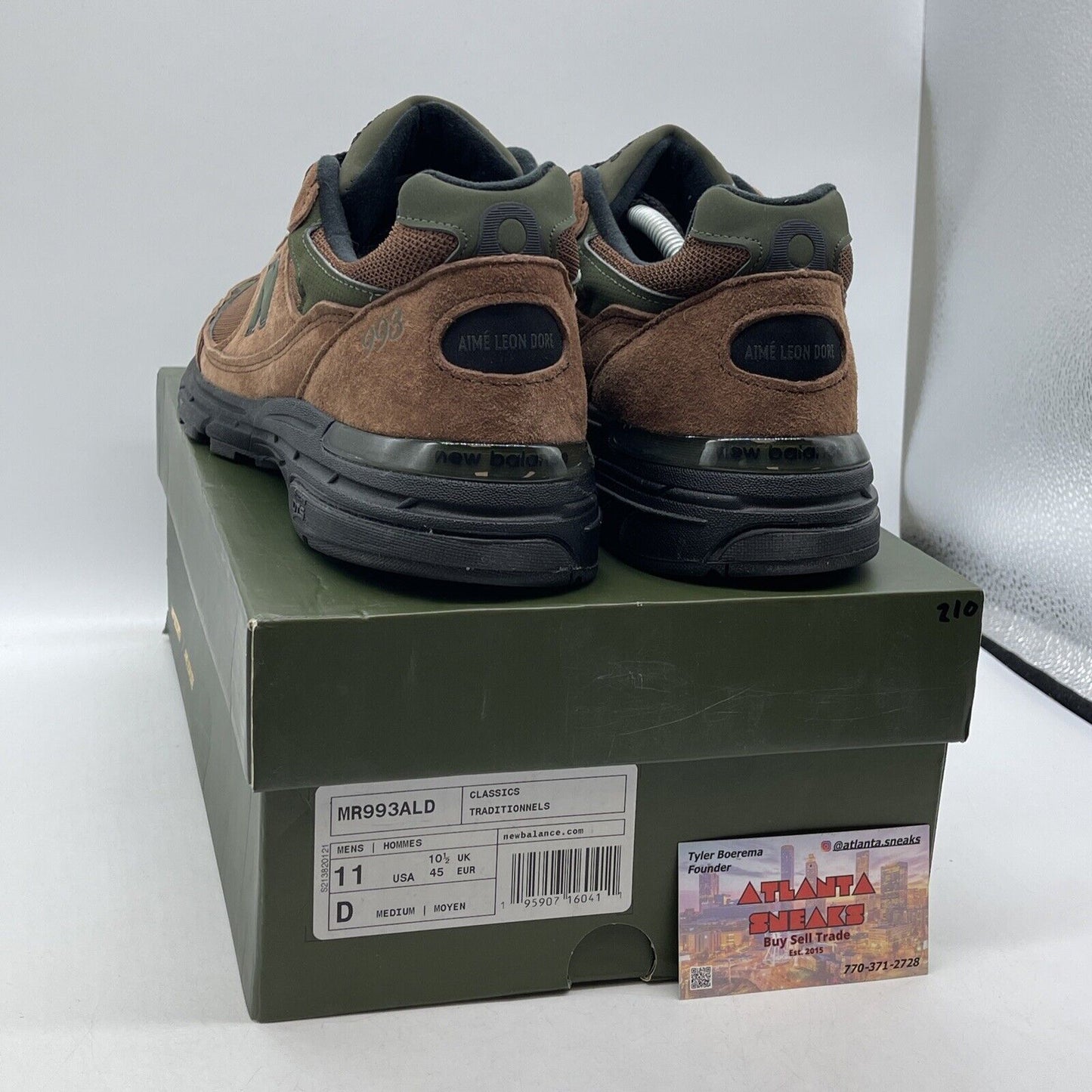 Size 11 - New Balance Aimé Leon Dore x 993 Made in USA Beef & Broccoli (MR993ALD