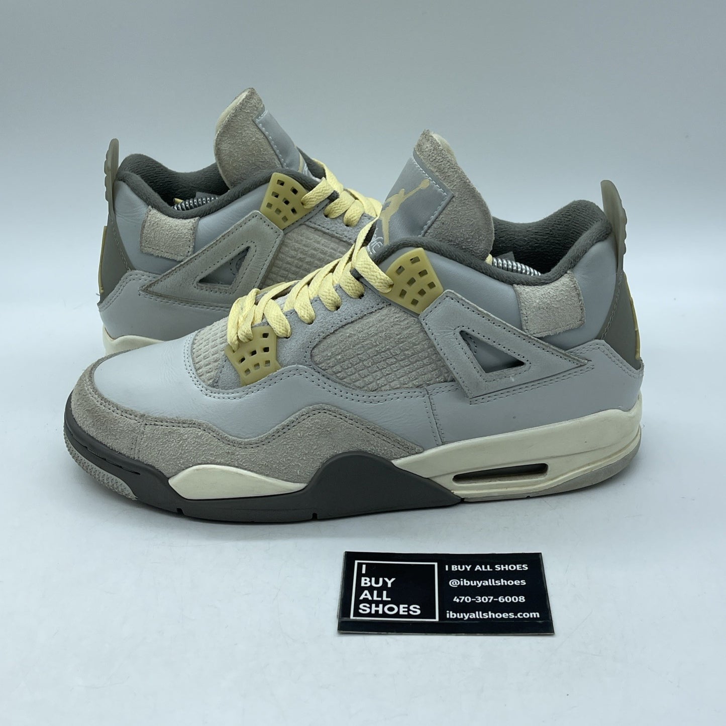 Size 9.5 - Jordan 4 Retro SE Low Craft Grey Suede Leather (DV3742-021)
