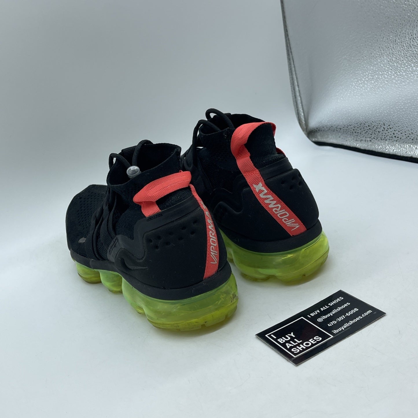 Size 9.5 - Nike Air VaporMax Flyknit Utility Yeezy Black Suede (AH6834-007)