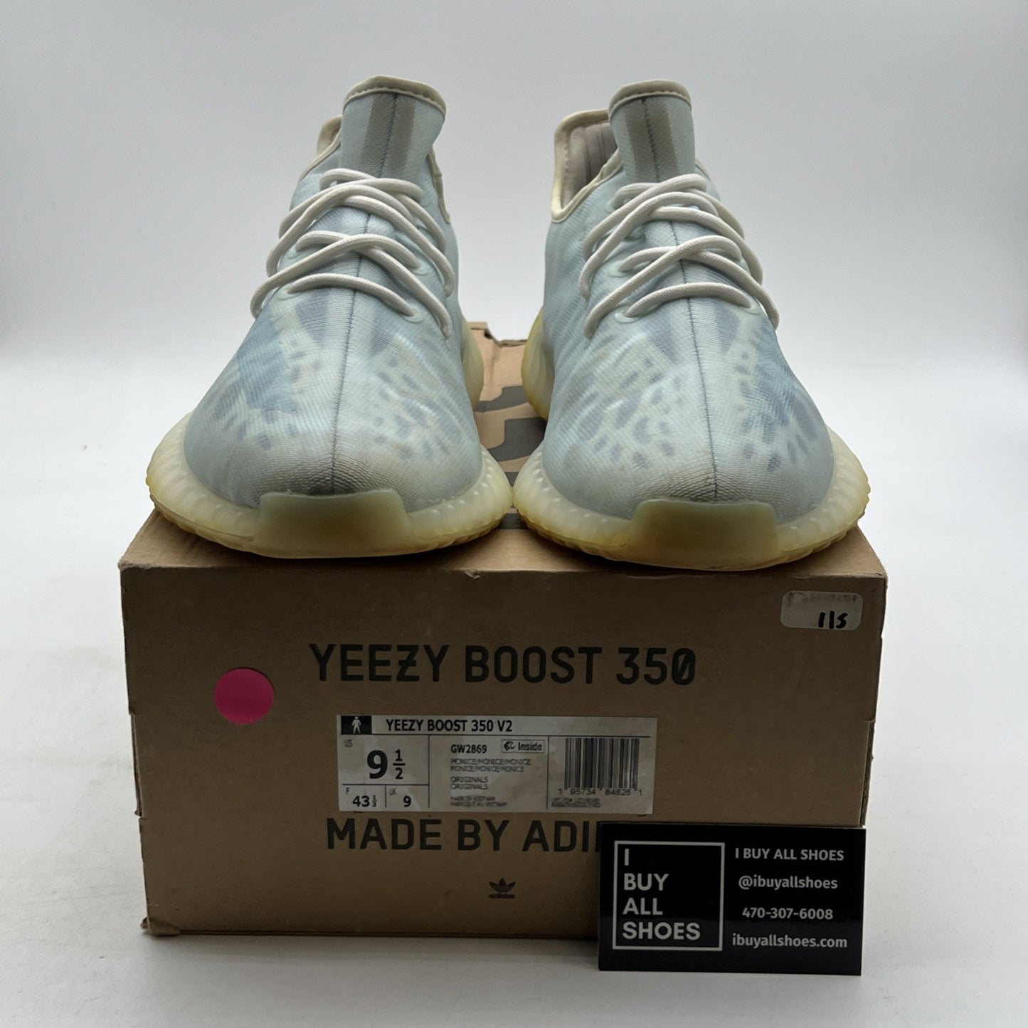Size 9.5 - adidas Yeezy Boost 350 V2 Mono Ice (GW2869)