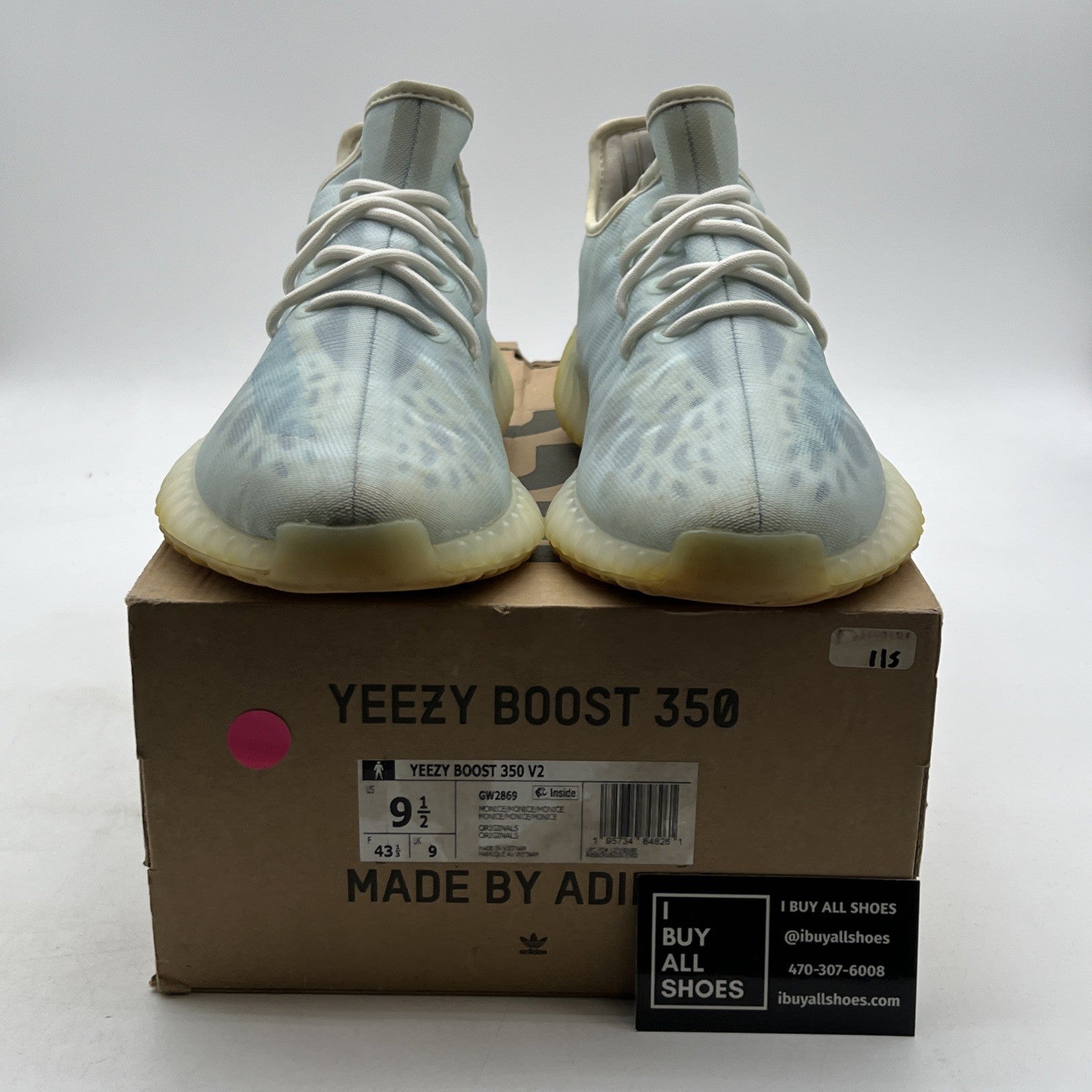 Size 9.5 - adidas Yeezy Boost 350 V2 Mono Ice (GW2869)