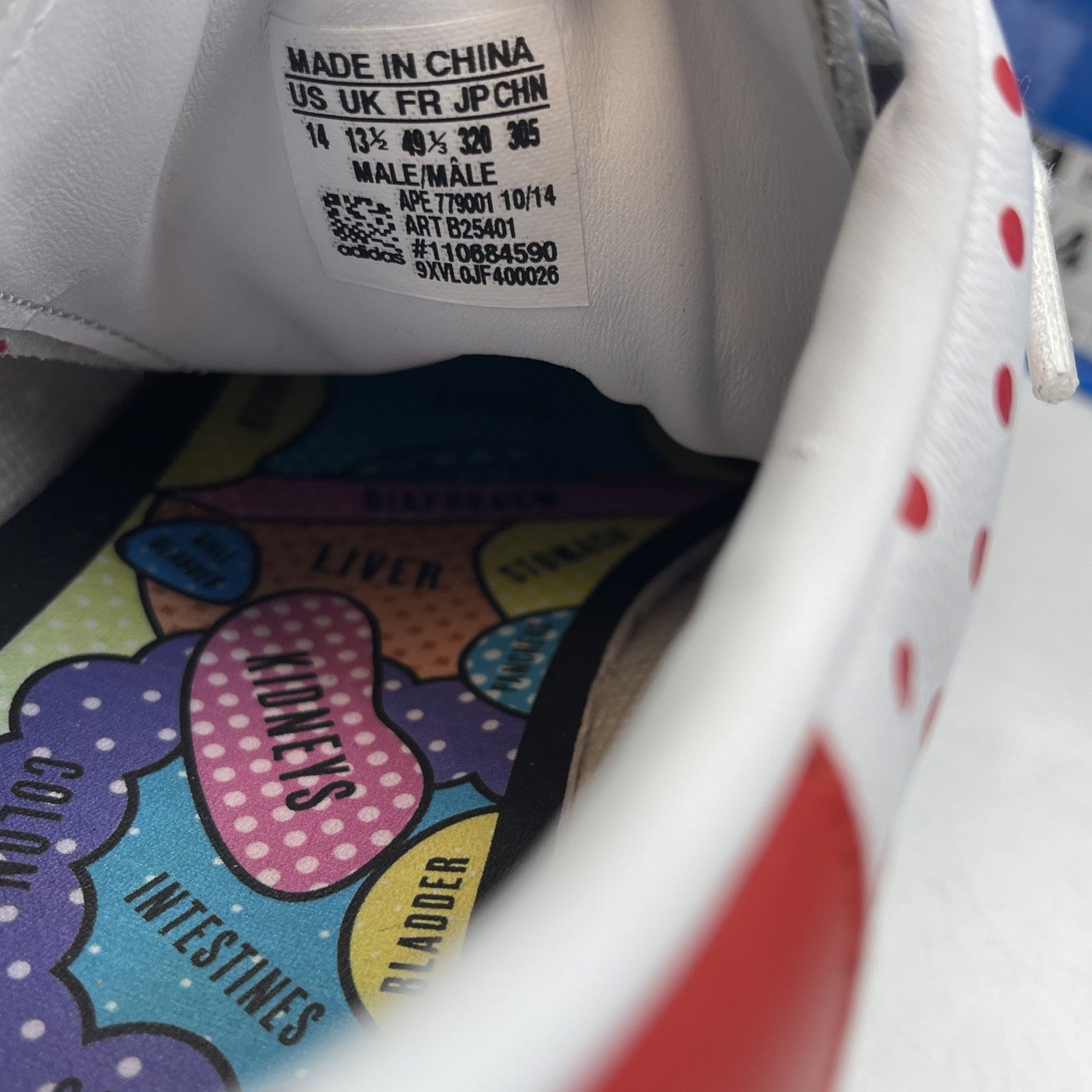Size 14 - adidas Pharrell x Stan Smith Small Polka Dot Leather (B25401)