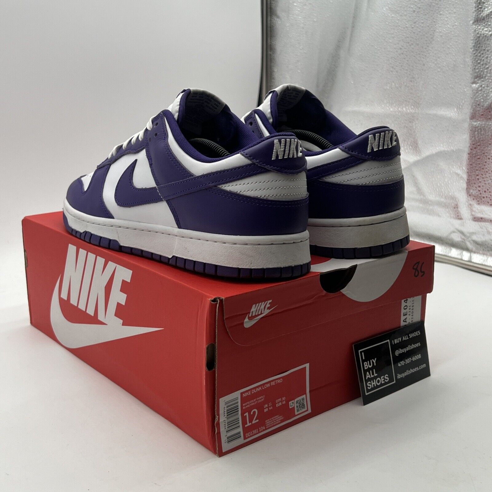 Size 12 - Nike Dunk Low Retro Court Purple 2022 (DD1391-104)