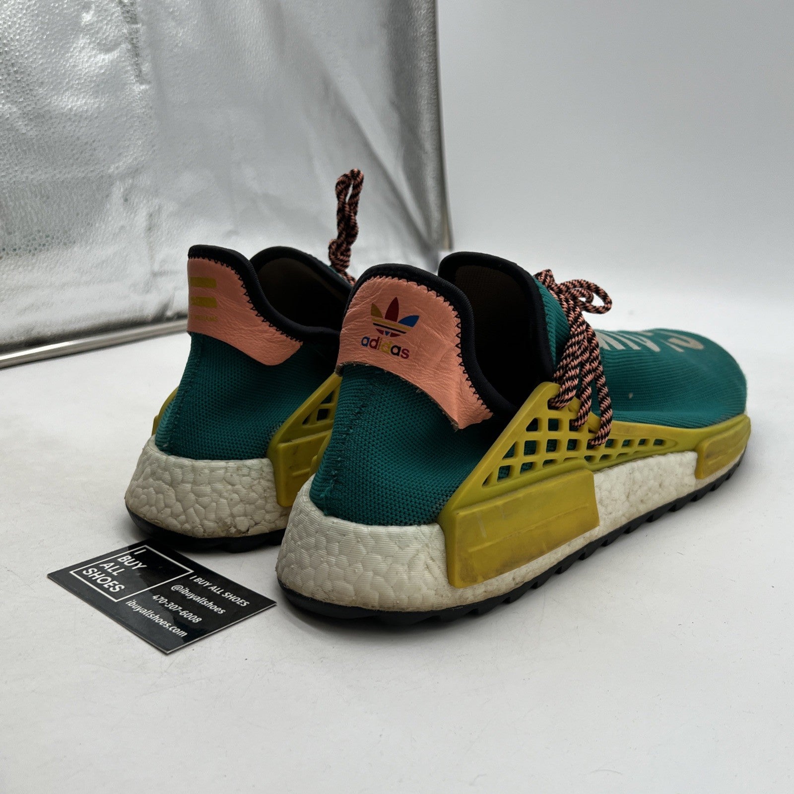 Size 13 - adidas Pharrell x NMD Human Race Trail Sun Glow (AC7188)