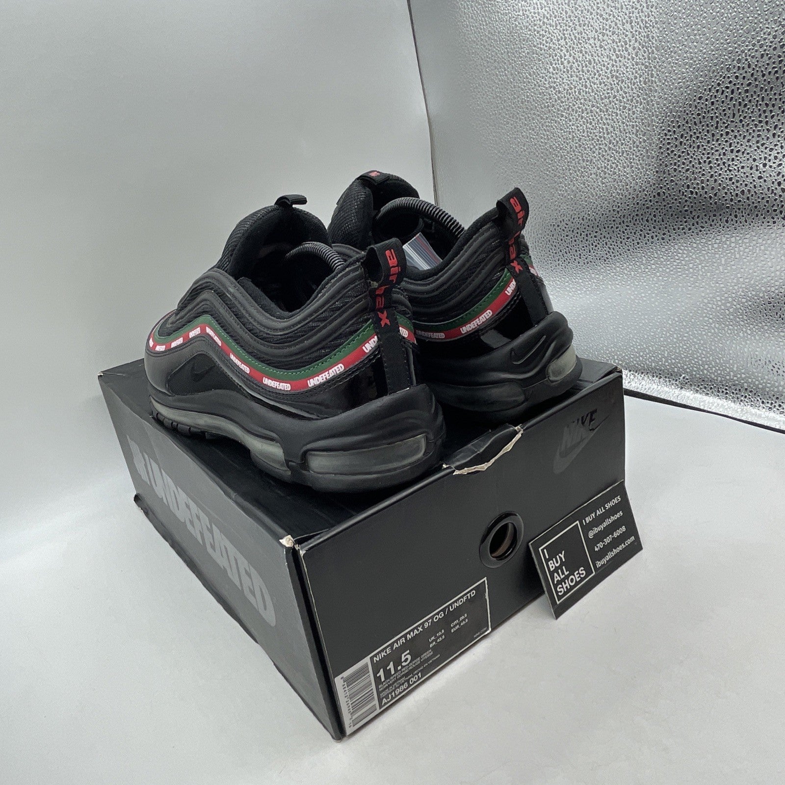 Size 11.5 - Nike Undefeated x Air Max 97 OG Black (AJ1986-001)