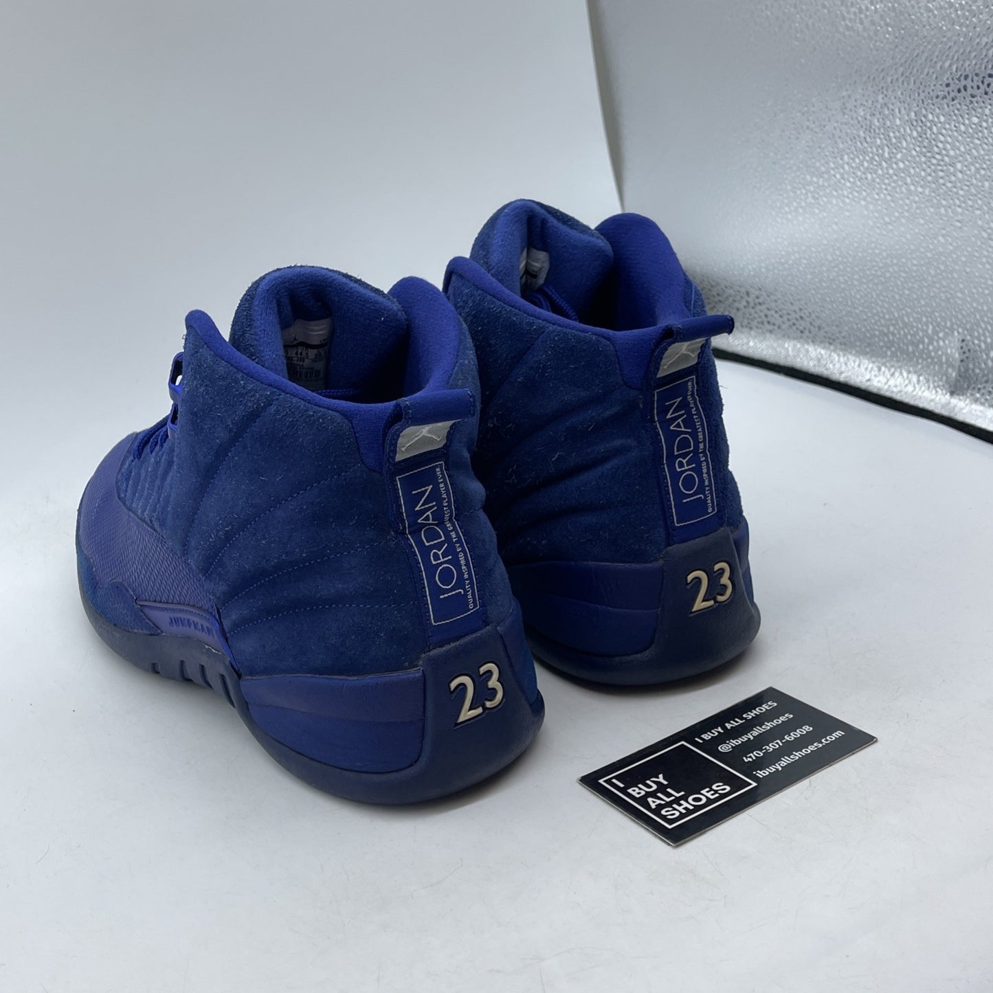Size 10.5 - Air Jordan 12 Retro Deep Royal Suede Leather (130690-400)