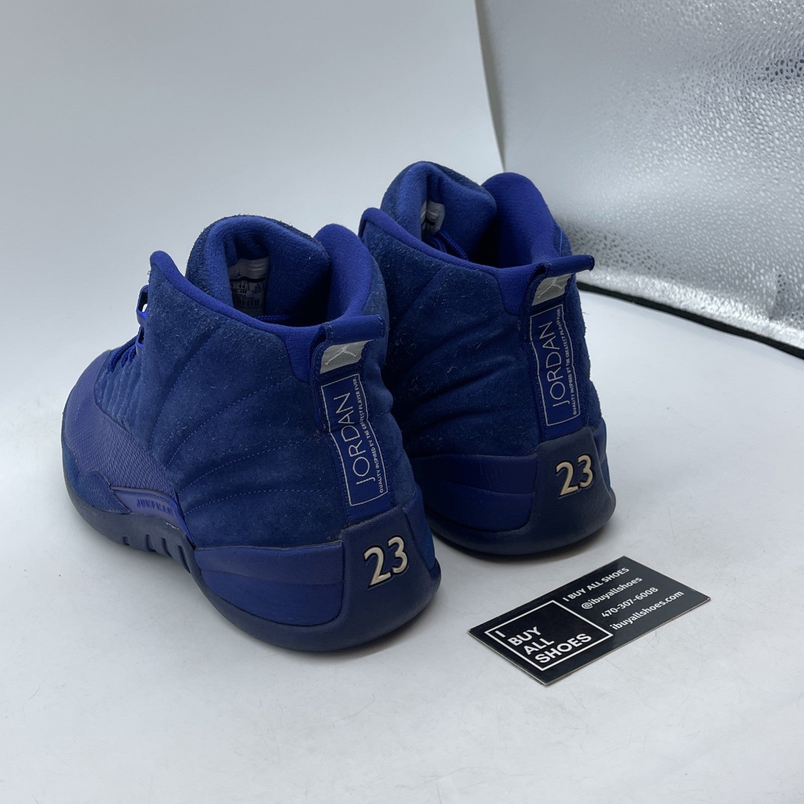 Size 10.5 - Air Jordan 12 Retro Deep Royal Suede Leather (130690-400)