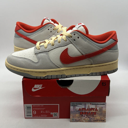 Size 9 - Nike Dunk Low Athletic Department - Picante Red Suede (FJ5429-133)