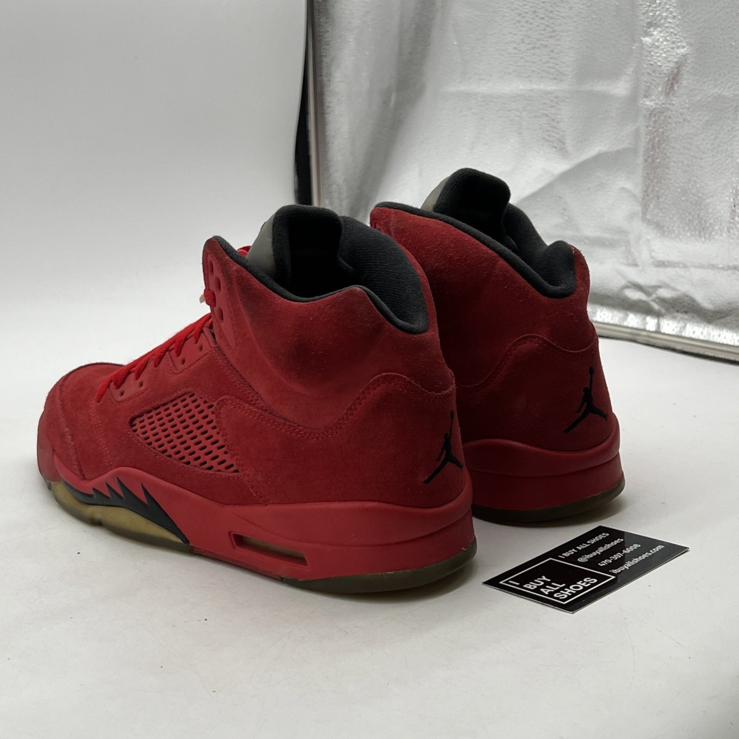 Size 11.5 - Air Jordan 5 Retro Red Suede (136027-602)