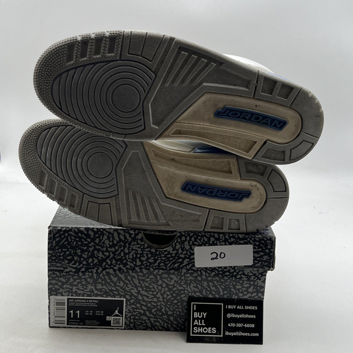 Size 11 - Air Jordan 3 Retro Lucky Shorts (CT8532-101)
