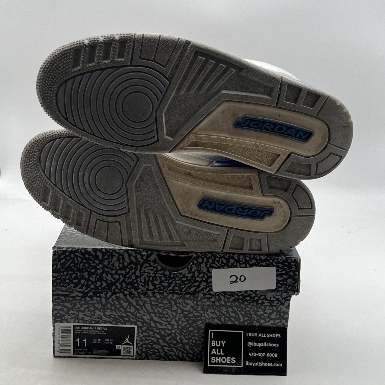 Size 11 - Air Jordan 3 Retro Lucky Shorts (CT8532-101)