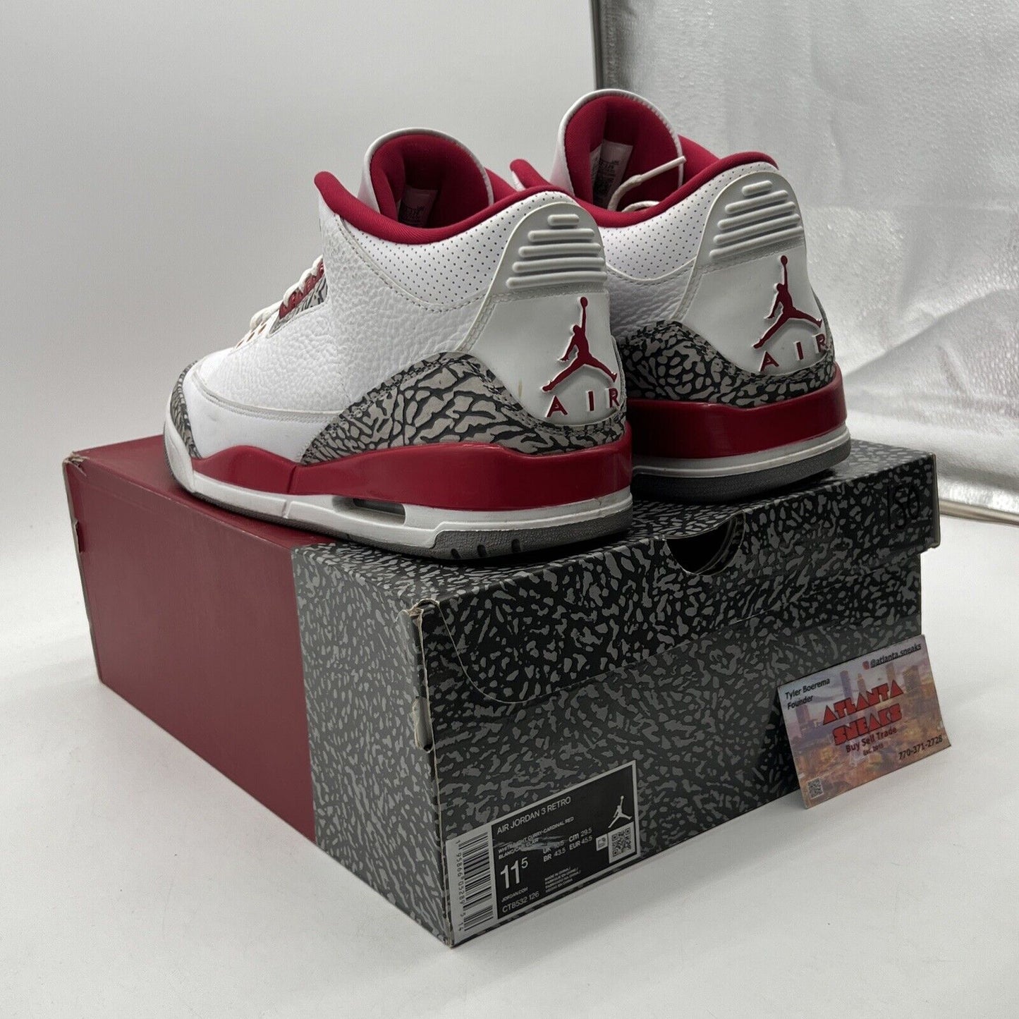 Size 11.5 - Jordan 3 Retro Mid Cardinal Red White Yellow Black Grey (CT8532-126)