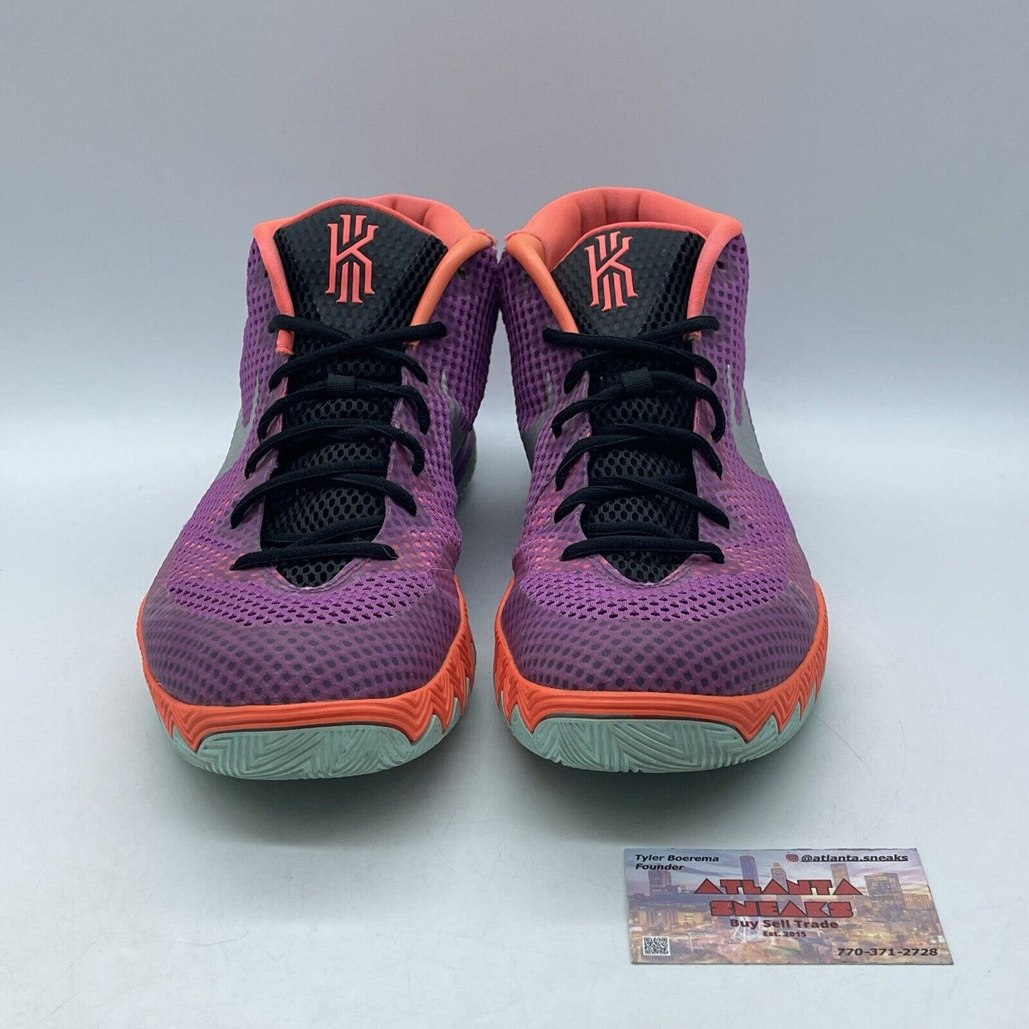 Size 13 - Nike Kyrie 1 Easter Purple Grey Orange Blue (705277-508)