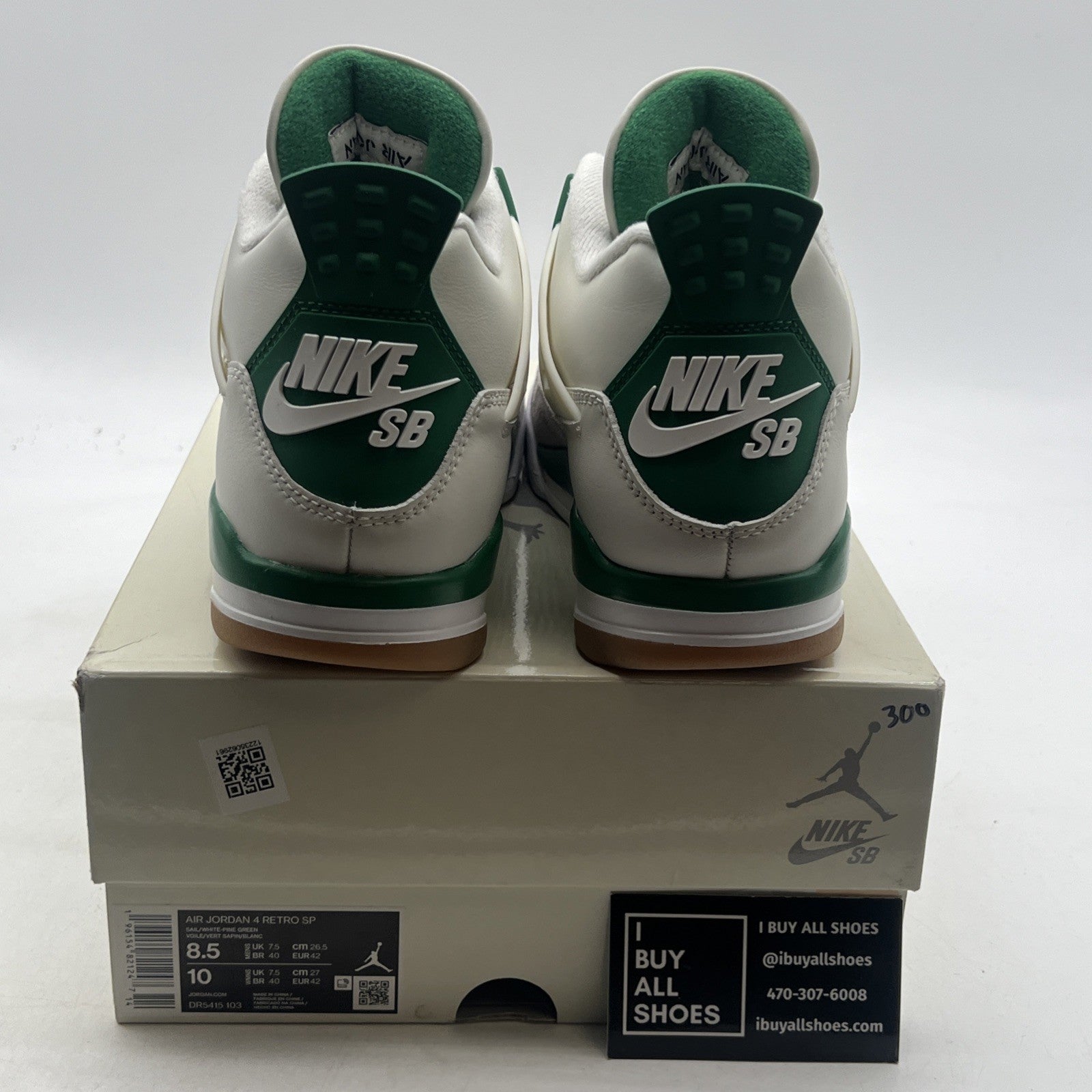 Size 8.5 - Air Jordan 4 Retro SP x Nike SB Mid Pine Green (DR5415-103)