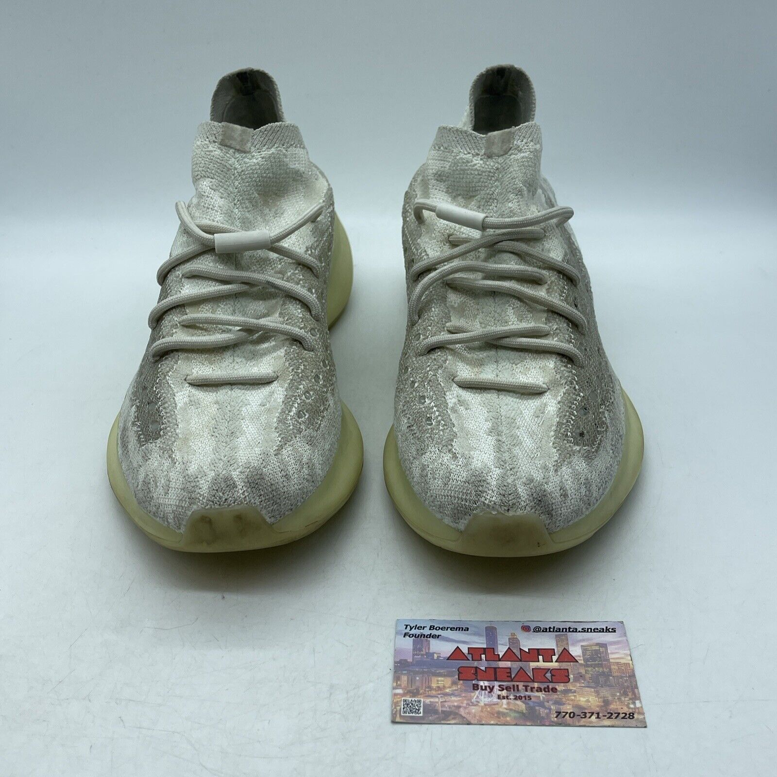 Size 10.5 - adidas Yeezy Boost 380 Calcite Glow White Grey (GZ8668)