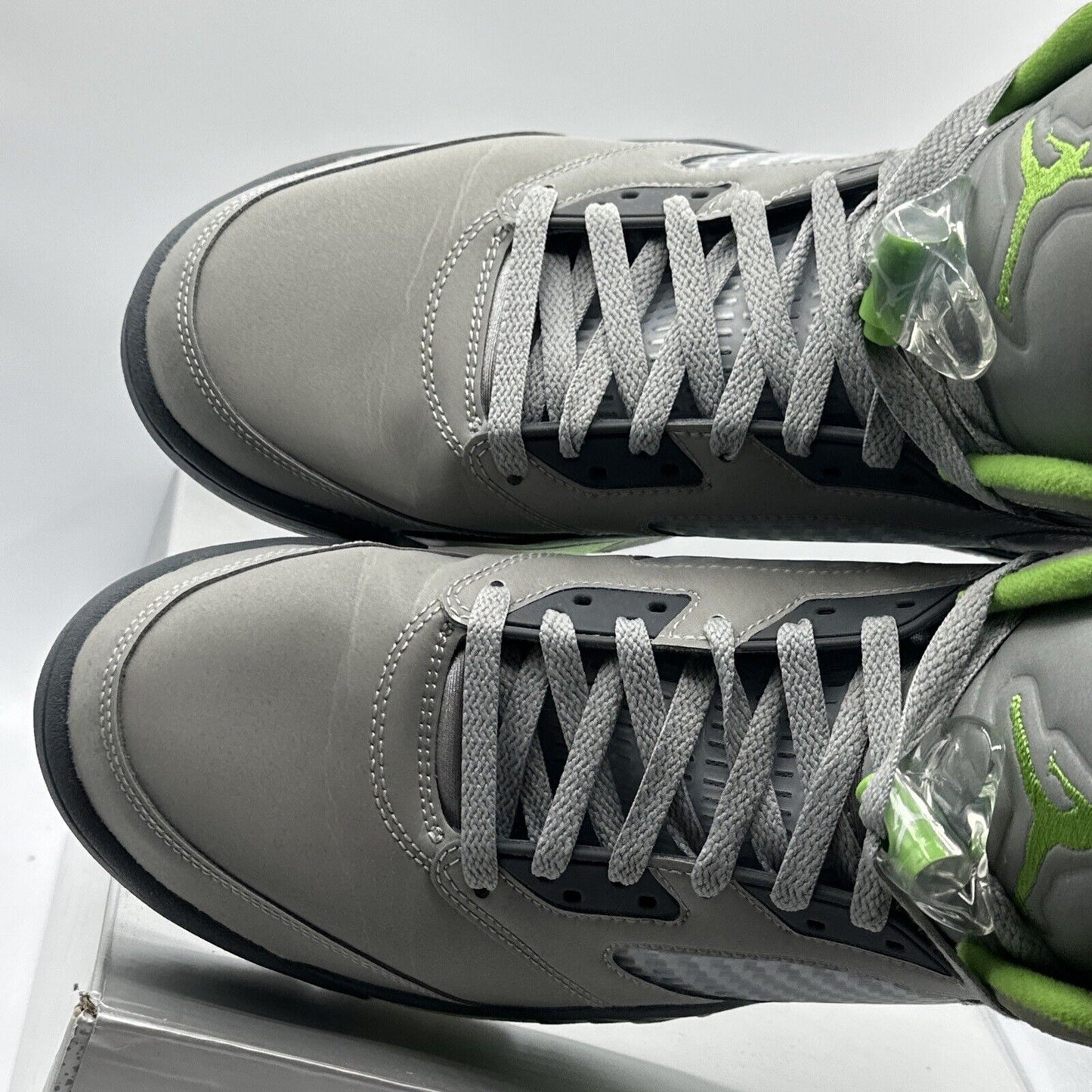 Size 12 - Jordan 5 Retro Green Bean Reflective Green Grey Silver CIean OG All
