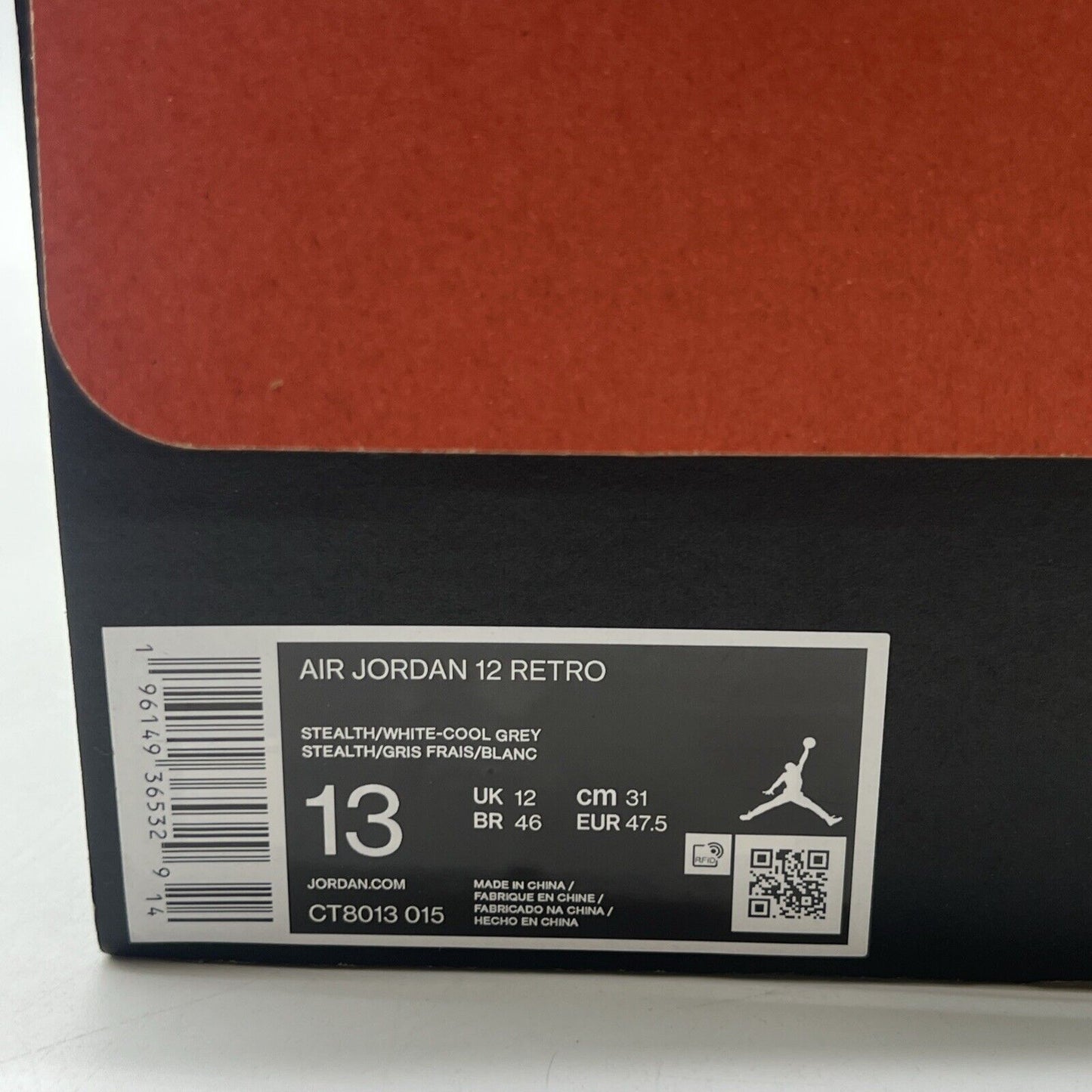 Size 13 - Air Jordan 12 Stealth 2022 (CT8013-015)