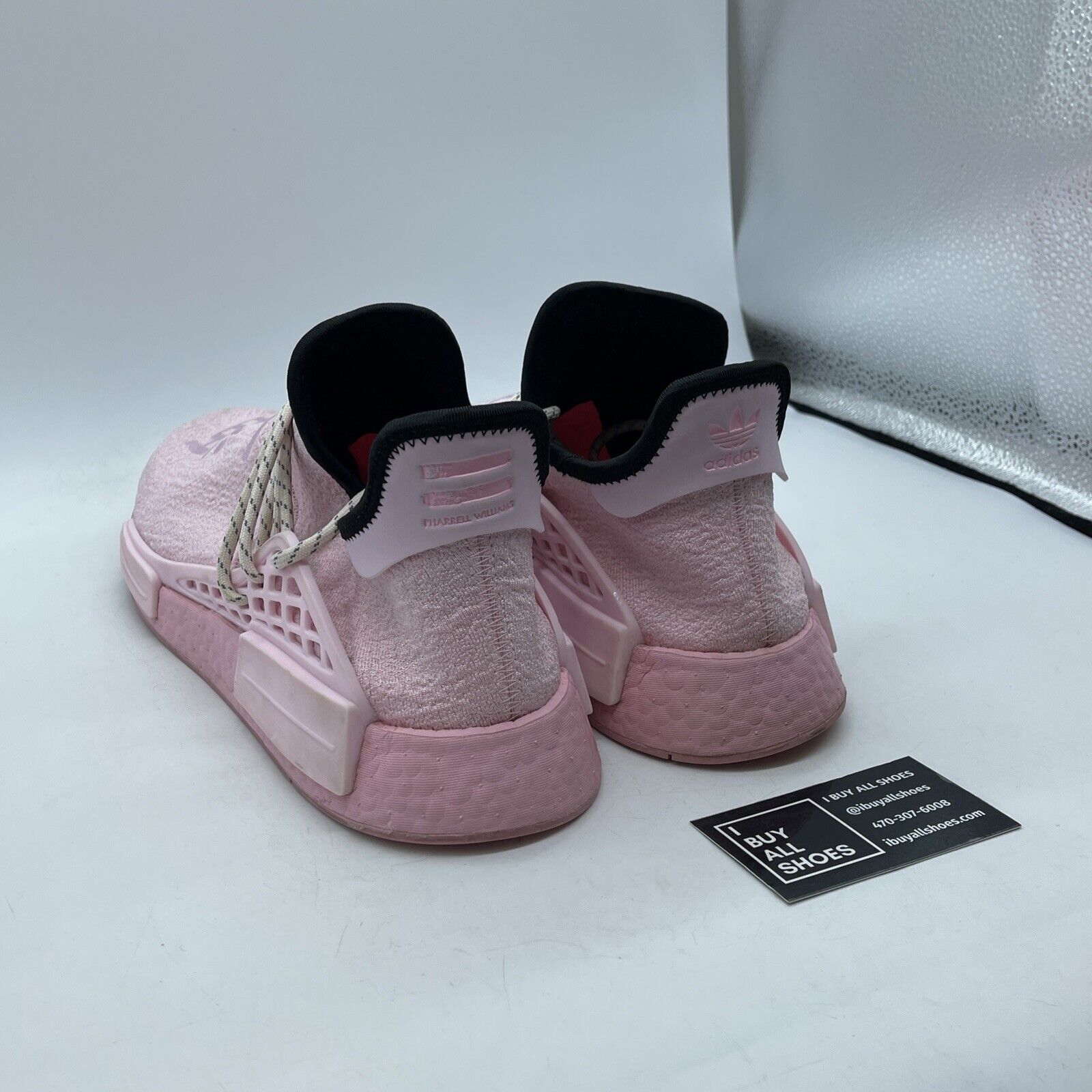 Size 12 - adidas Pharrell x NMD Human Race Pink Suede Rubber (GY0088)