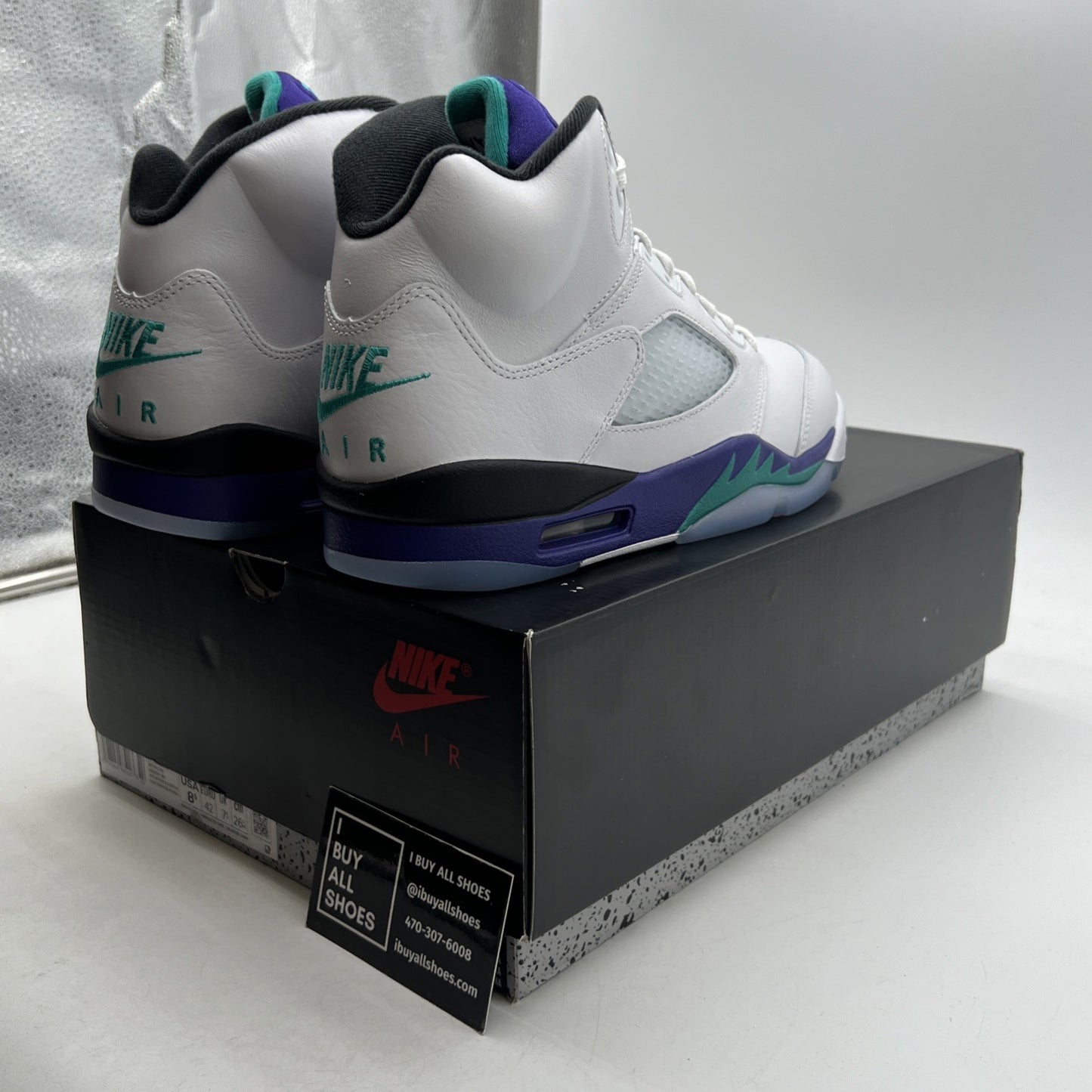 Size 8.5 - Air Jordan 5 Retro 2025 Grape (HQ7978-100)