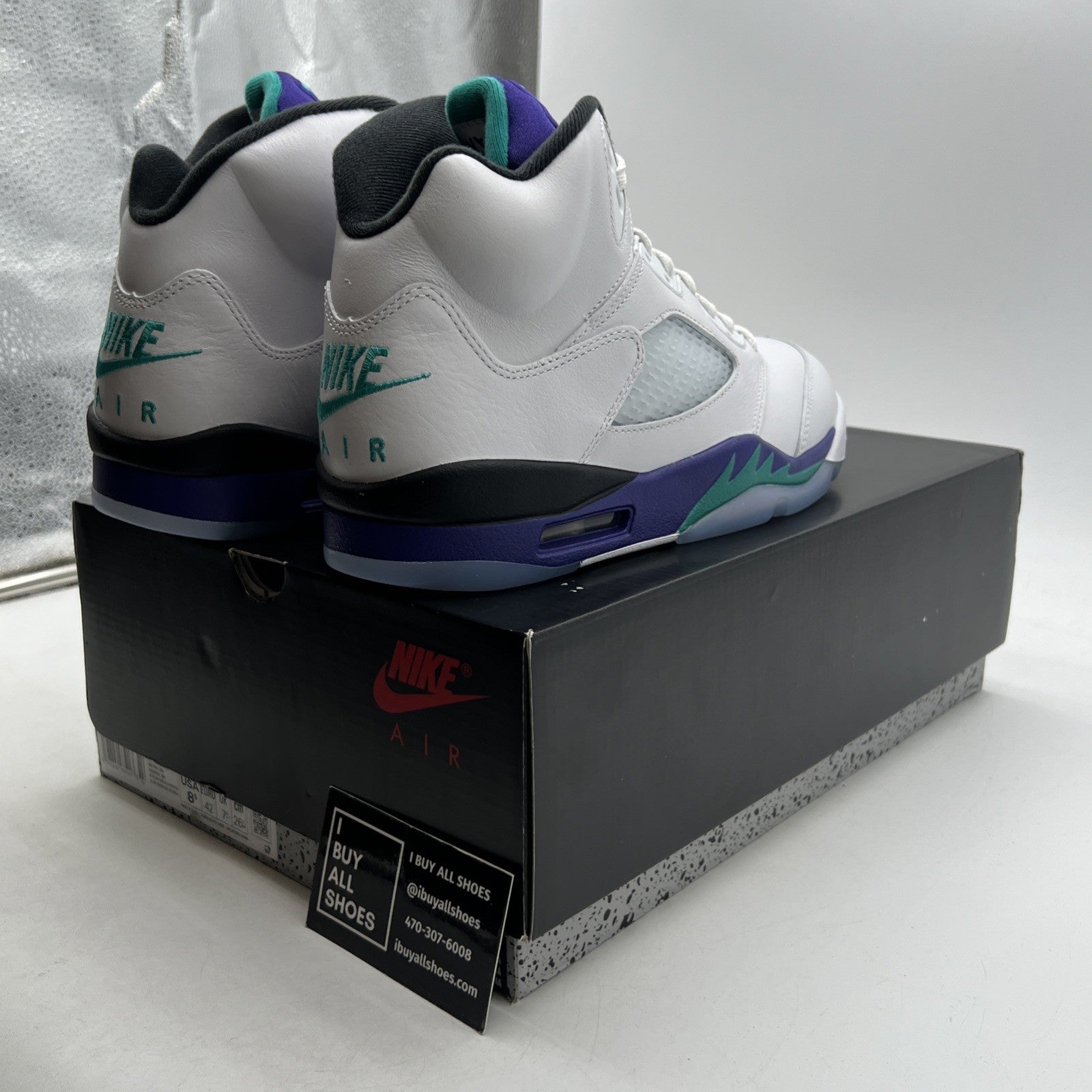 Size 8.5 - Air Jordan 5 Retro 2025 Grape (HQ7978-100)