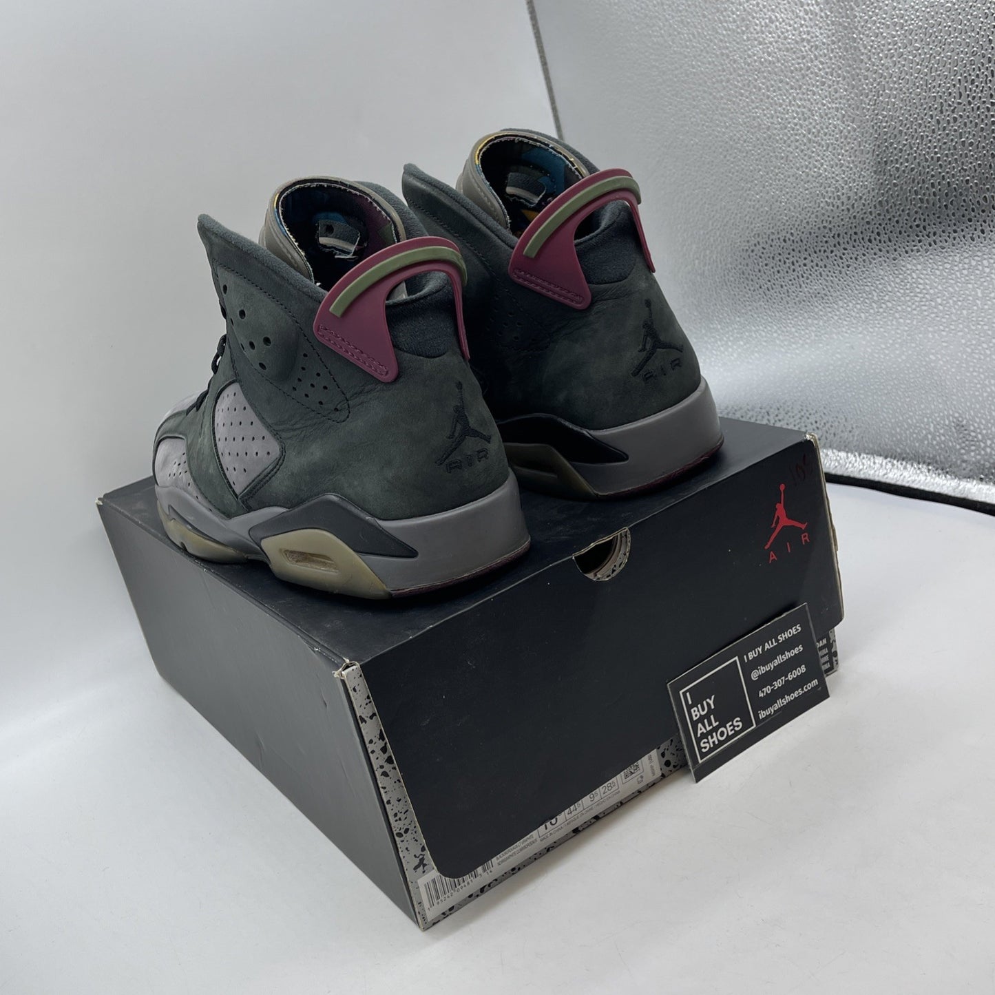 Size 10.5 - Air Jordan 6 Bordeaux Grey Black Suede (CT8529-063)