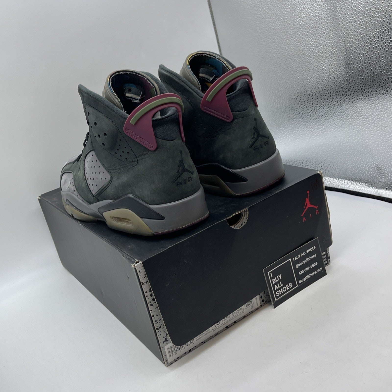 Size 10.5 - Air Jordan 6 Bordeaux Grey Black Suede (CT8529-063)
