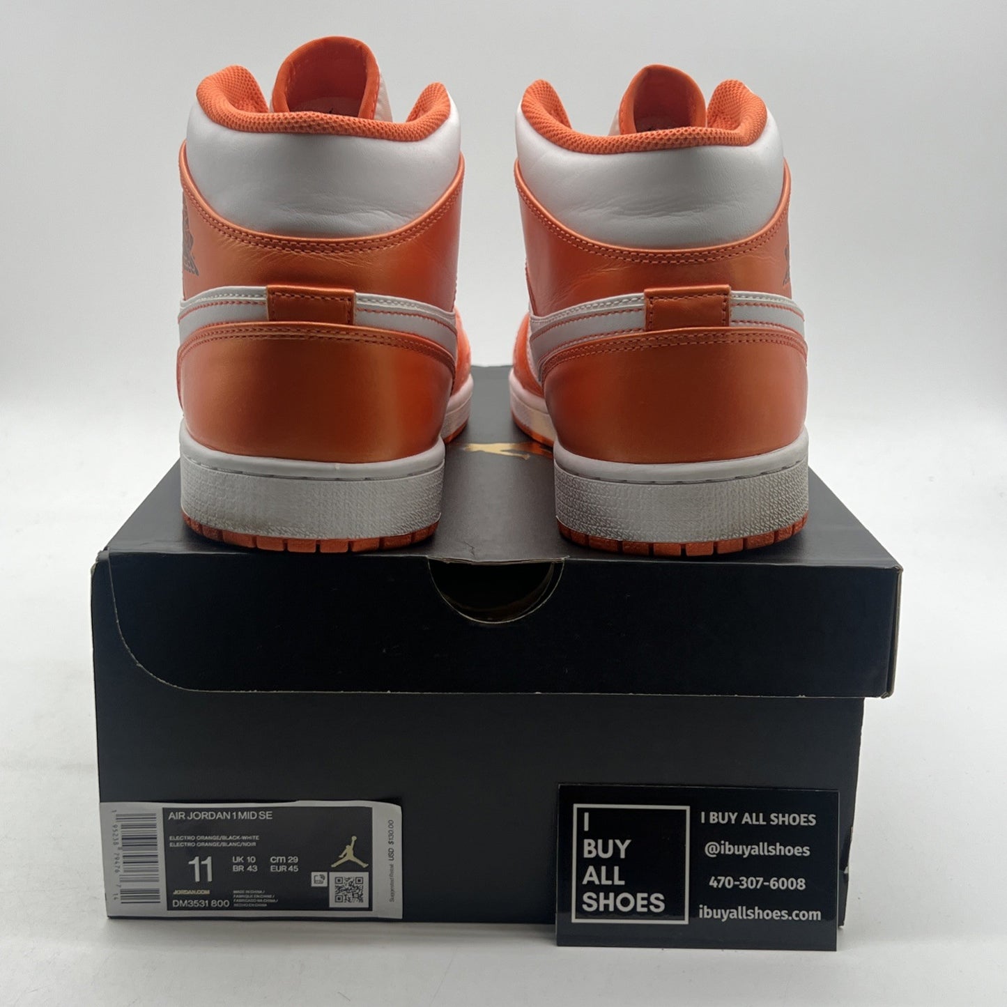 Size 11 - Air Jordan 1 SE Mid Electro Orange (DM3531-800)