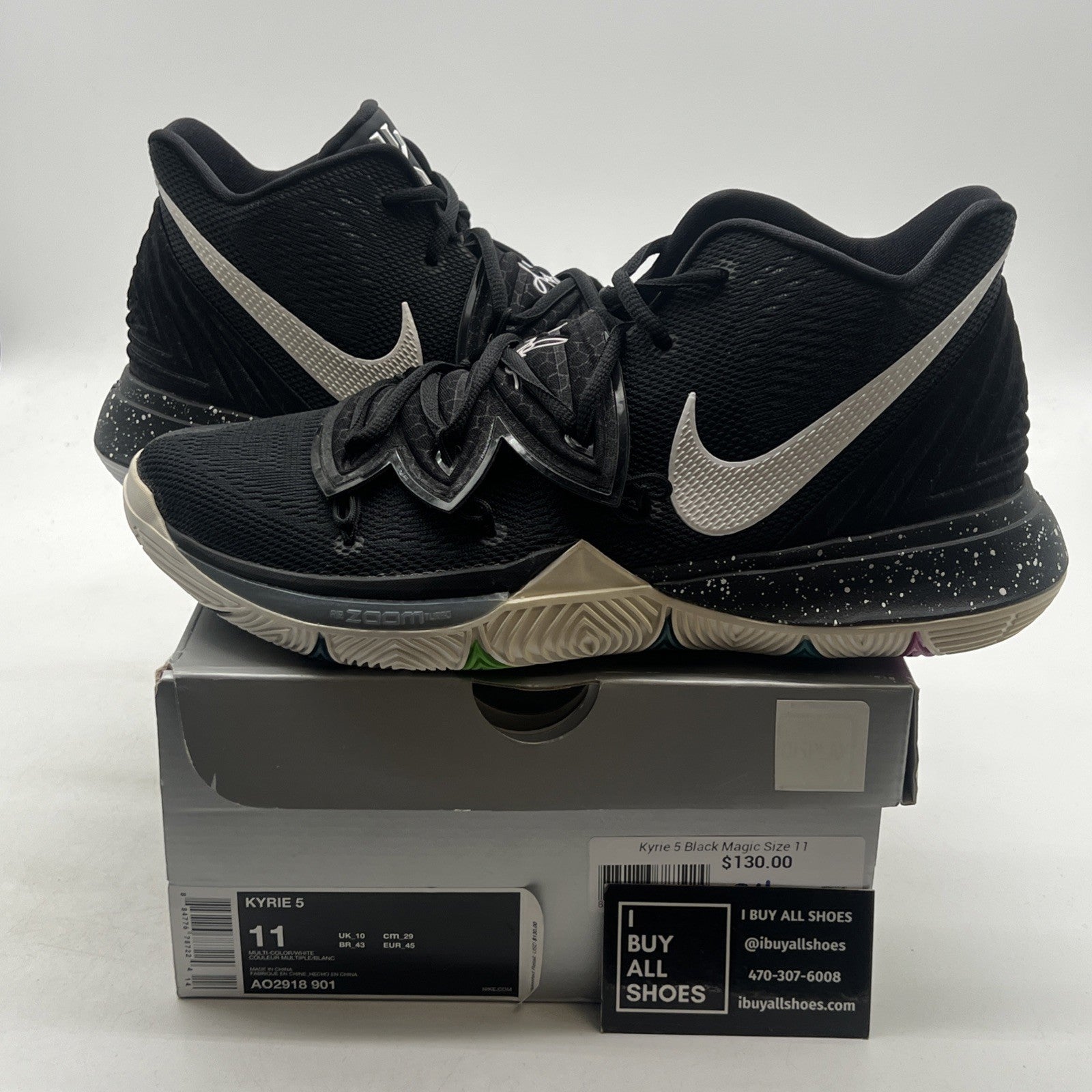 Size 11 - Nike Kyrie 5 Black Magic (AO2918-901)
