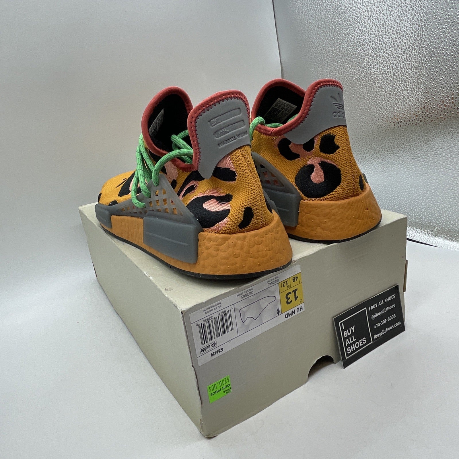 Size 13 - Adidas Pharrell x NMD Human Race Animal Print (GZ4439)