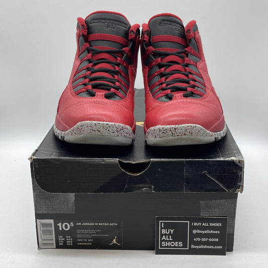 Size 10.5 - Air Jordan 10 Retro Bulls Over Broadway Red Black (705178-601)