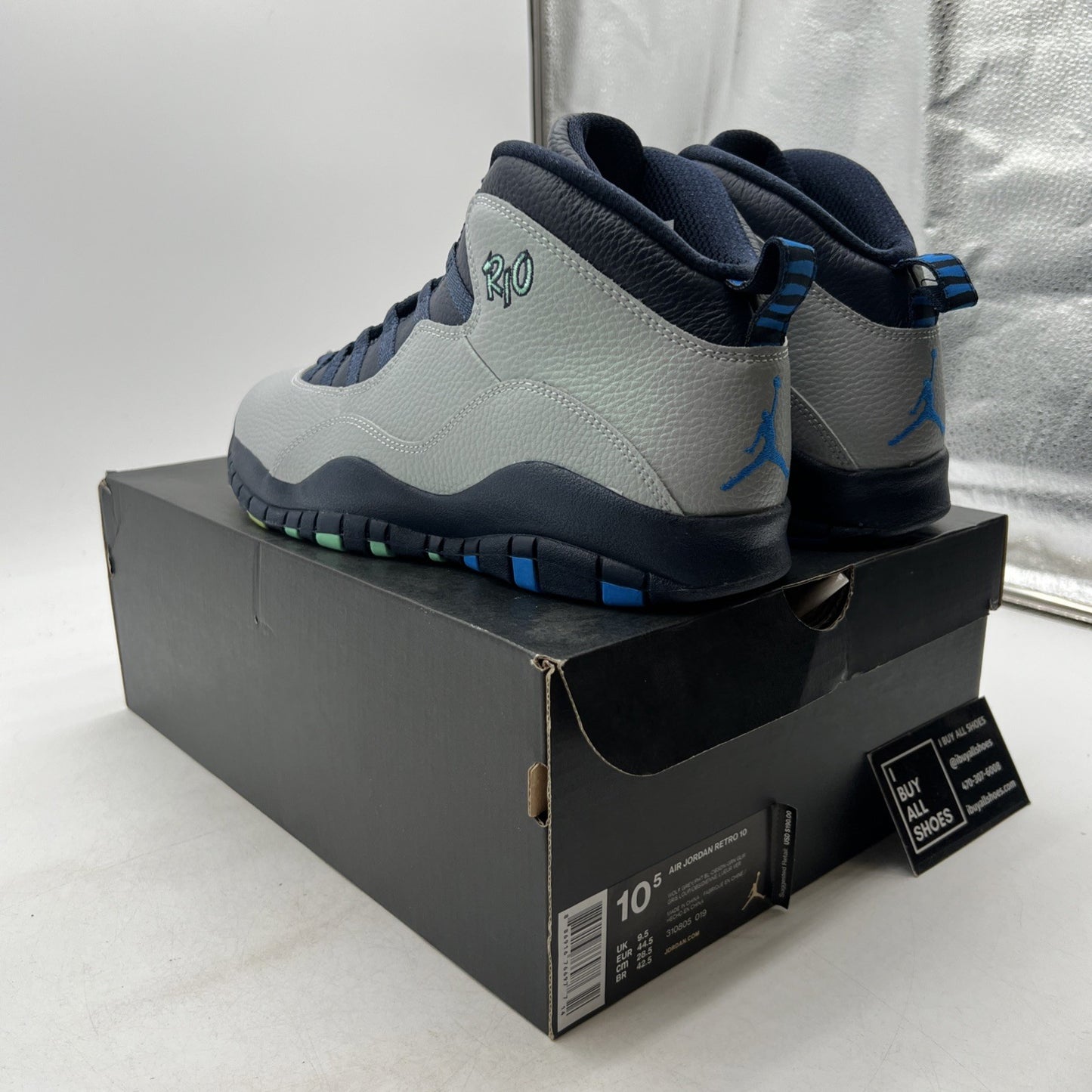 Size 10.5 - Air Jordan 10 Retro Rio (310805-019)