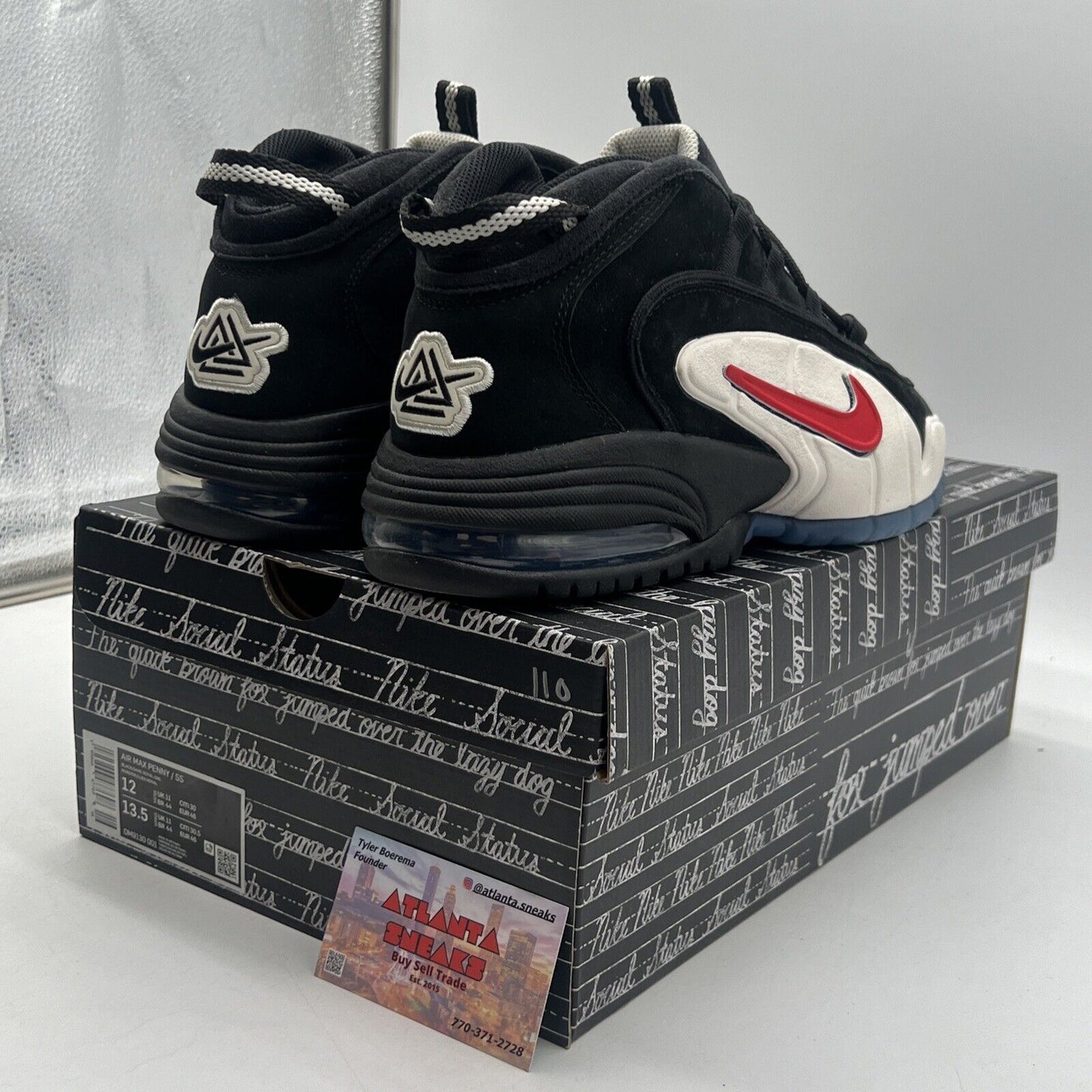 Size 12 - Nike Social Status x Air Max Penny 1 Recess - Black Icey (DM9130-001)