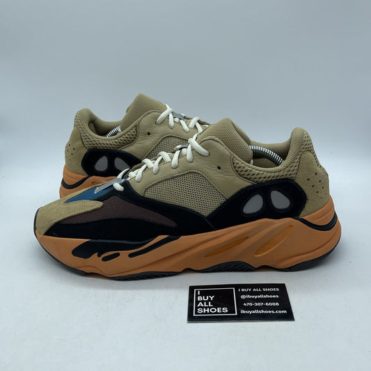 Size 12 - adidas Yeezy Boost 700 Enflame Amber Brown Suede Leather (GW0297)