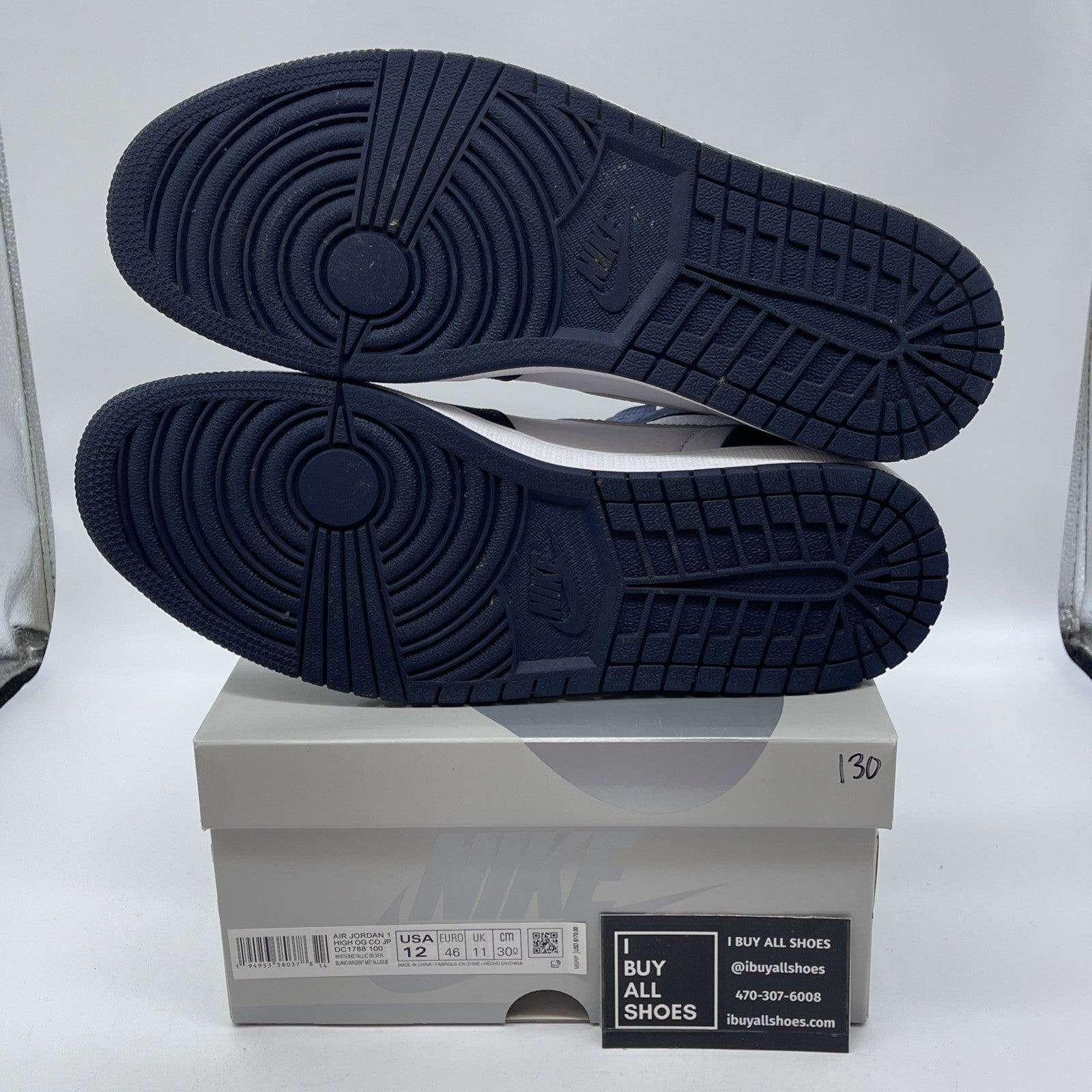 Size 12 - Jordan 1 Retro High CO.JP Midnight Navy White Suede (DC1788-100)