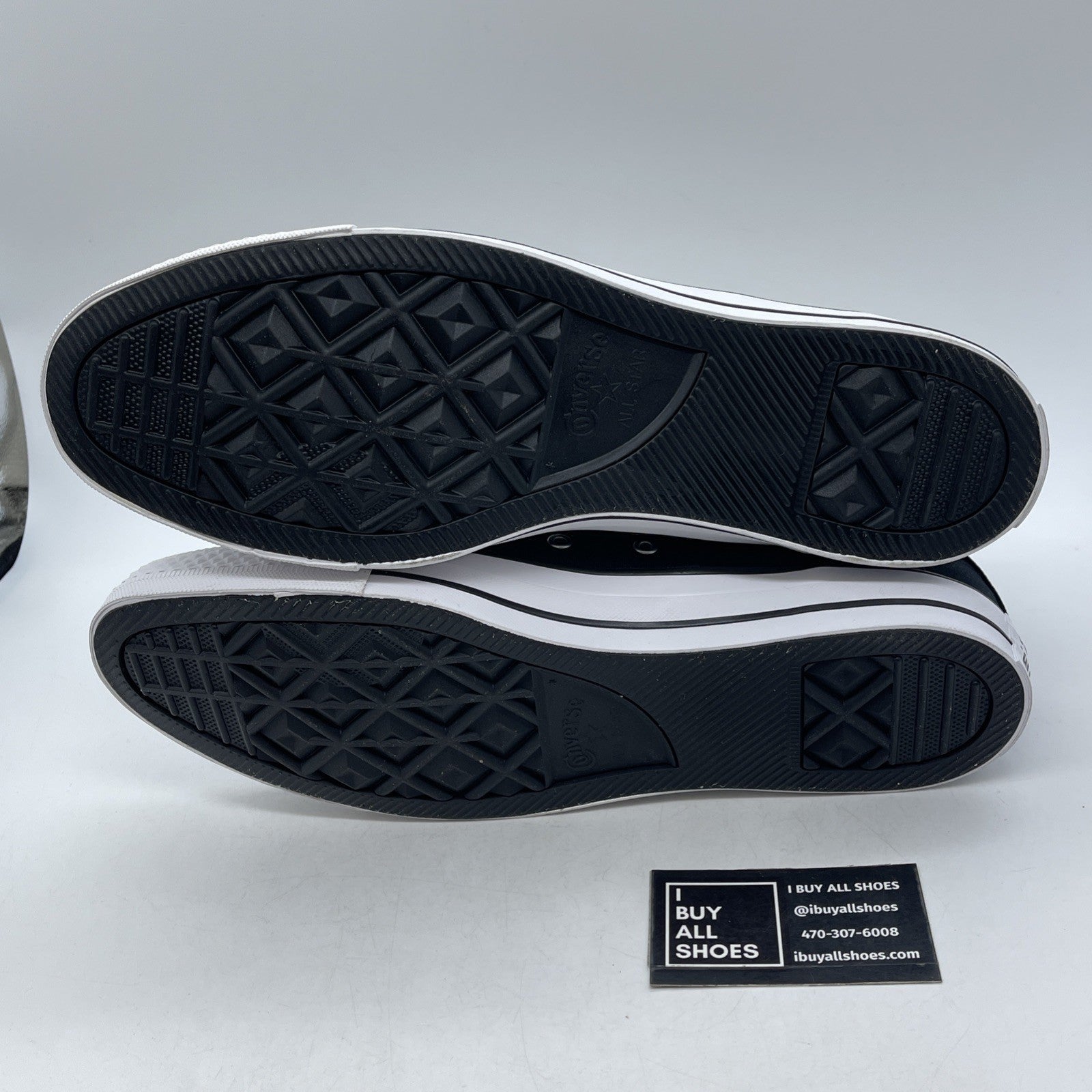 Size 13 - Converse Chuck Taylor All Star High Black White (165694C)