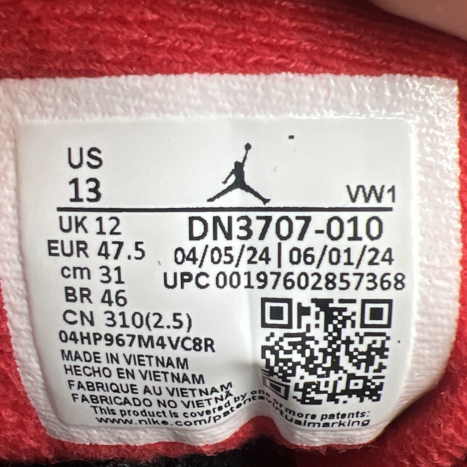 Size 13 - Air Jordan 3 Retro OG 2024 Black Cement (DN3707-010)