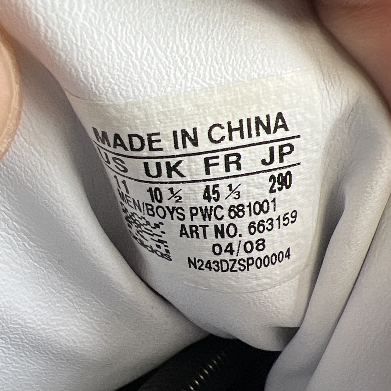 Size 11 - Adidas Concord Red Leather High Top Sneaker (663159)