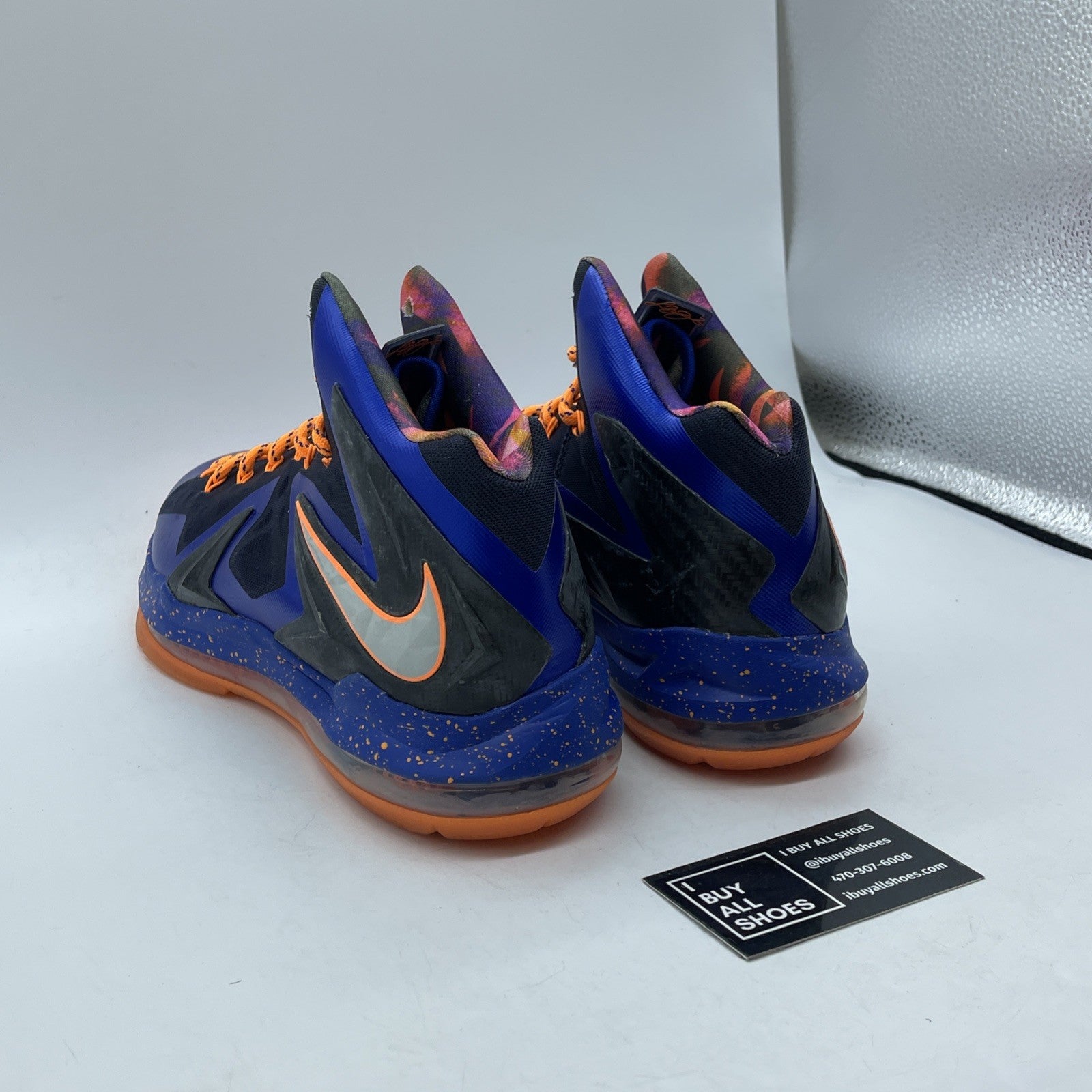 Size 9.5 - Nike LeBron 10 P.S Elite Superhero Black Blue (579827-400)