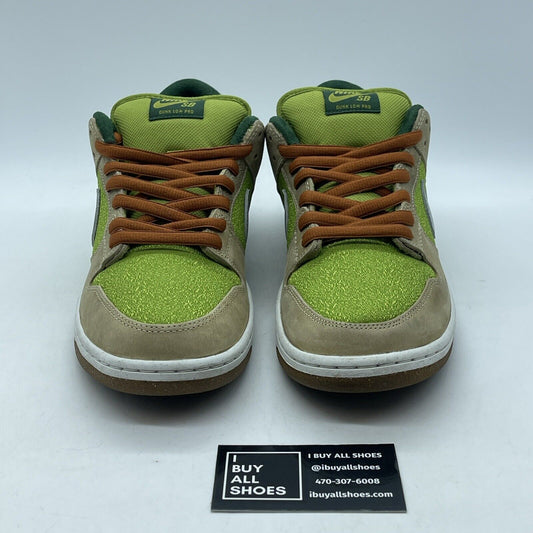 Size 11 - Nike Dunk Pro SB Low Escargot Green Brown Silver Suede (FQ7585-200)