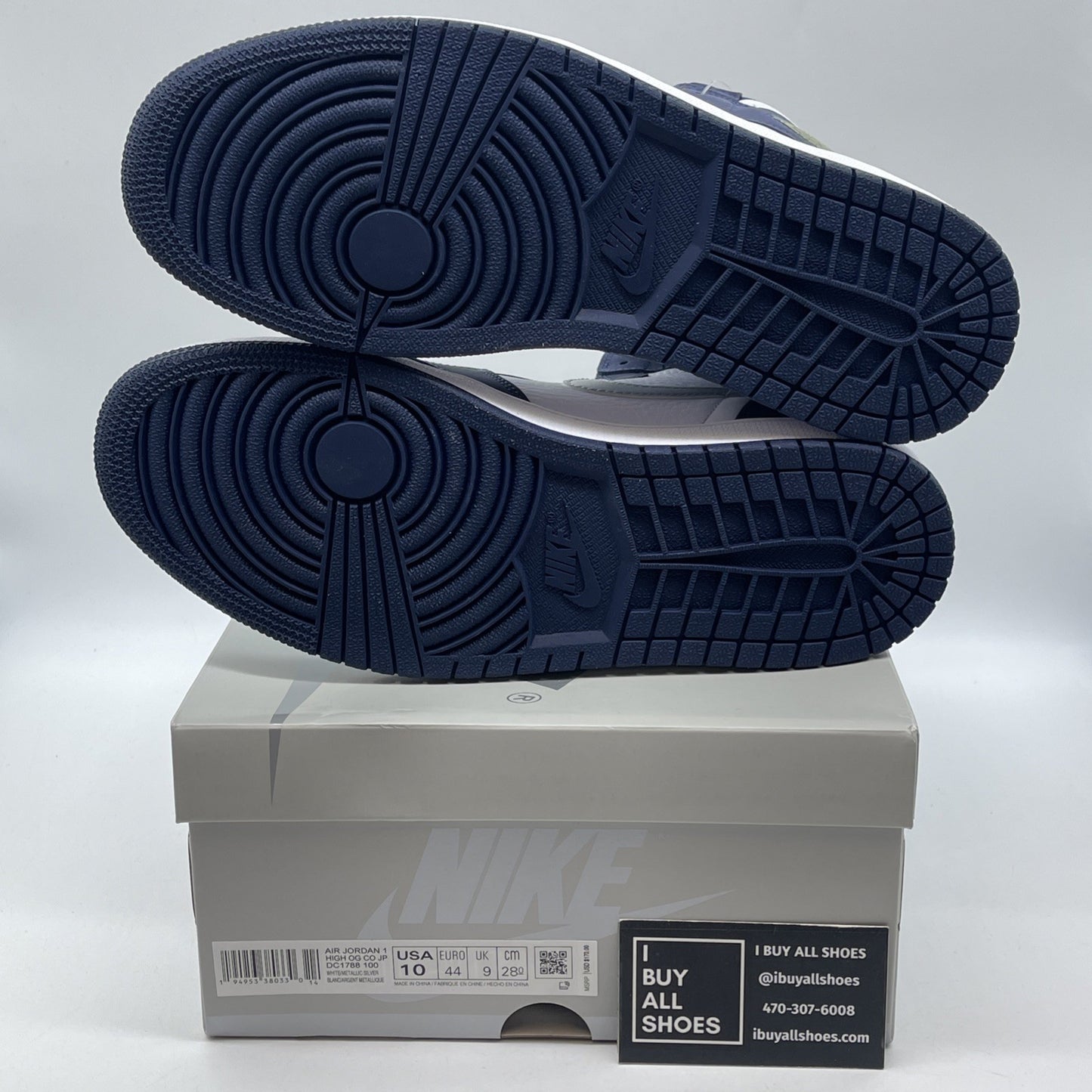 Size 10 - Jordan 1 Retro High CO.JP Midnight Navy Suede Leather (DC1788-100)